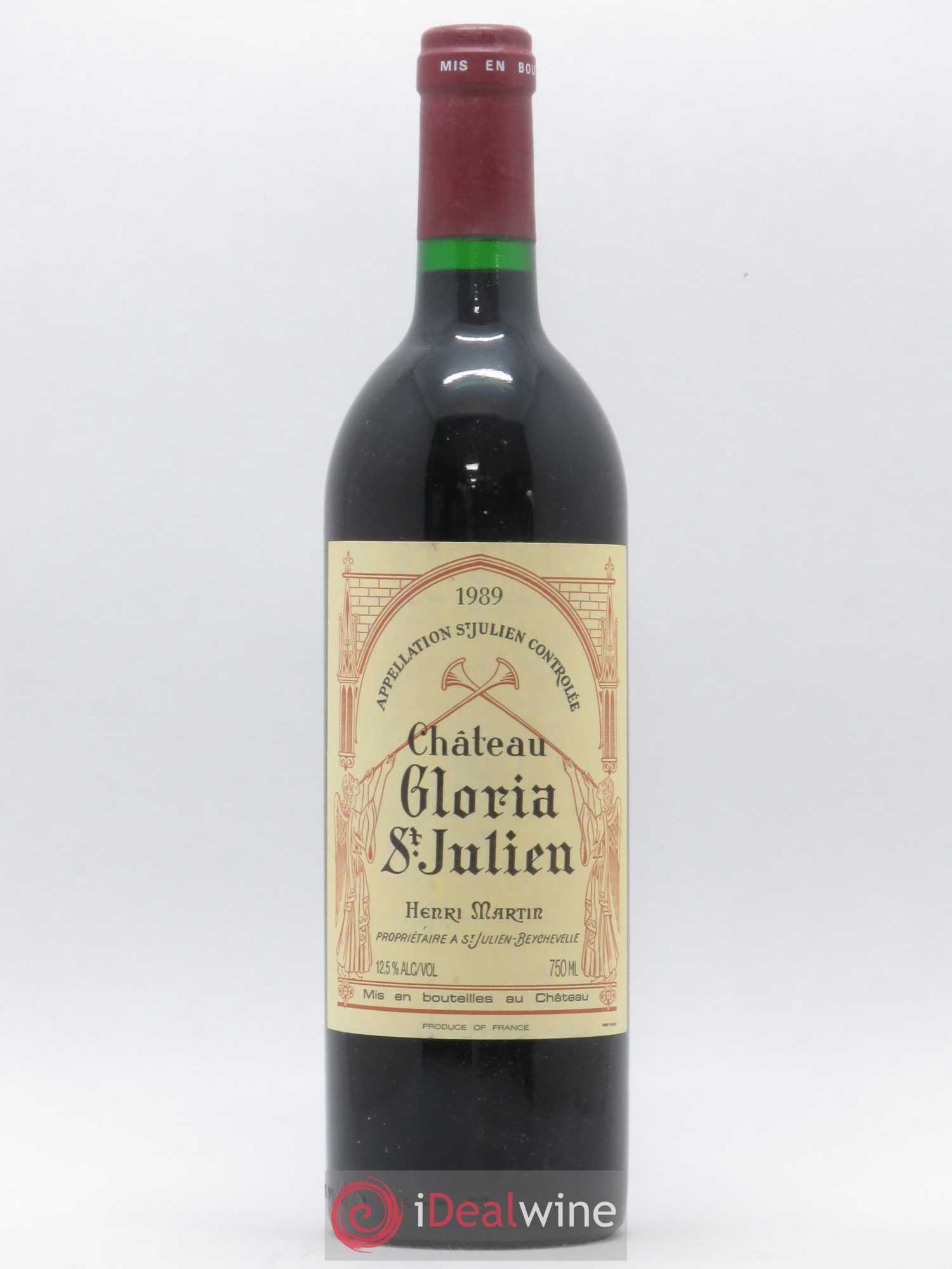 Château Gloria 1989 - Lot de 1 bouteille - 0