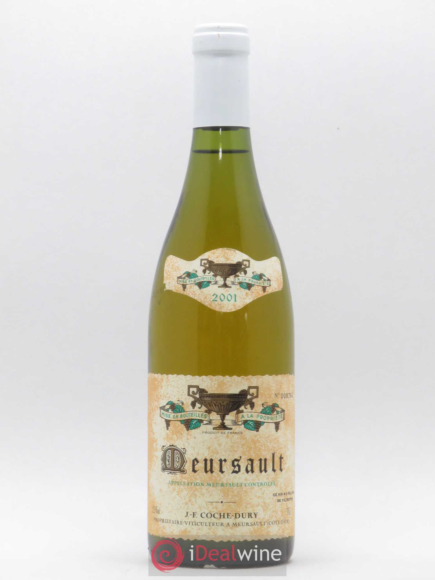 Meursault Coche Dury (Domaine) 2001 - Lot de 1 bouteille - 0