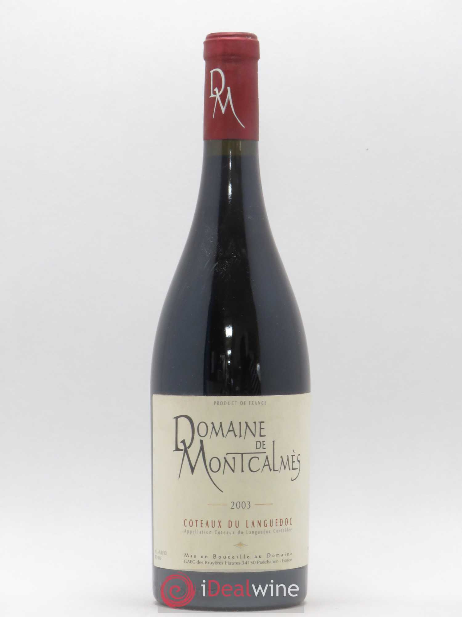 Terrasses du Larzac Domaine de Montcalmès Frédéric Pourtalié 2003 - Lot de 1 bouteille - 0