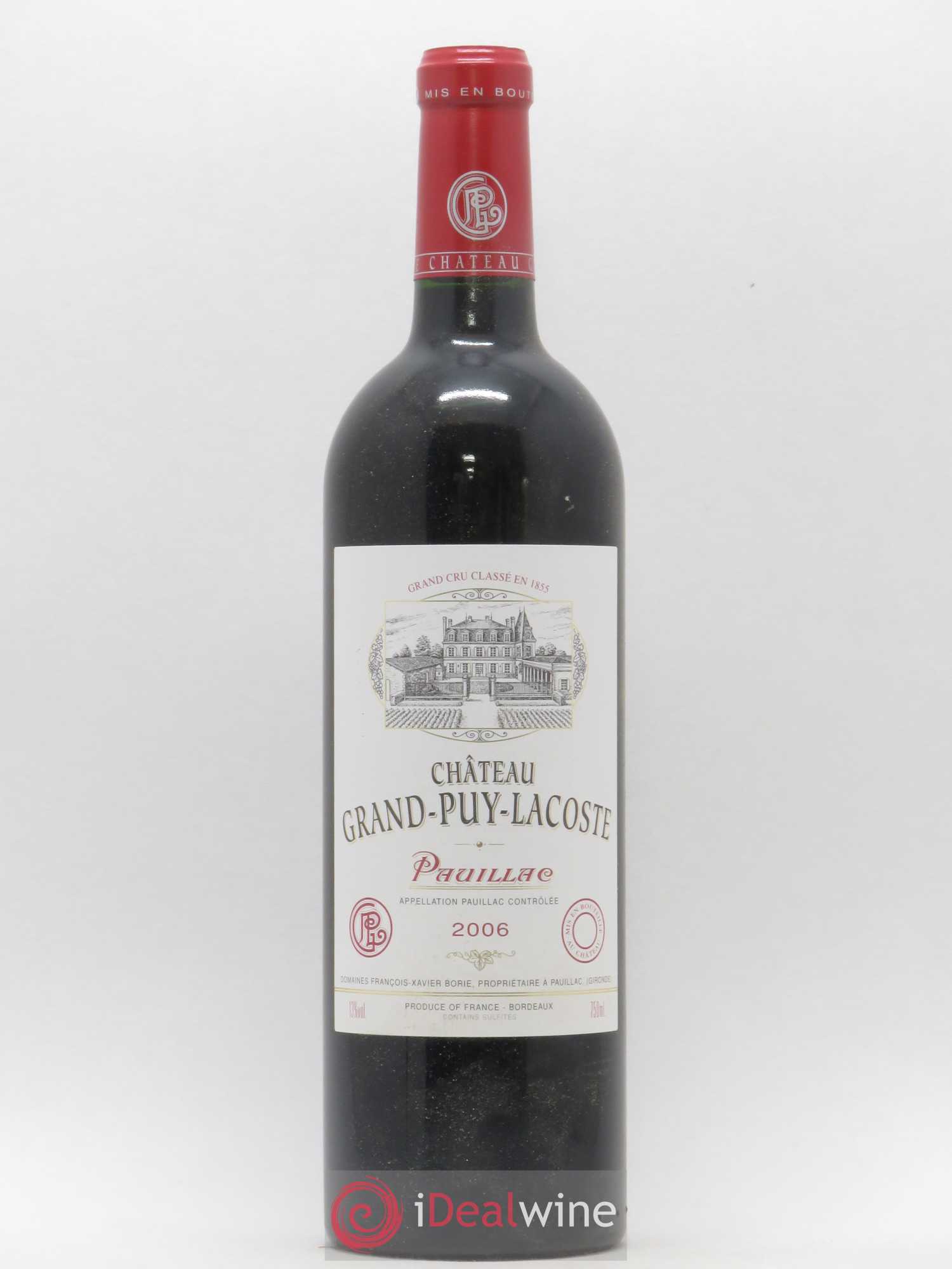 Château Grand Puy Lacoste 5ème Grand Cru Classé 2006 - Lot de 1 bouteille - 0