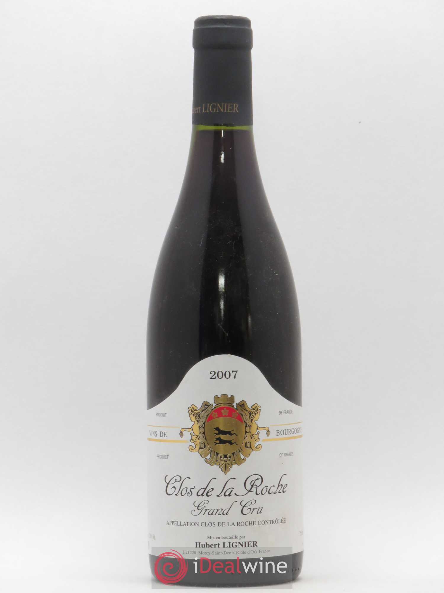 Clos de la Roche Grand Cru Hubert Lignier (Domaine) 2007 - Lot de 1 bouteille - 0