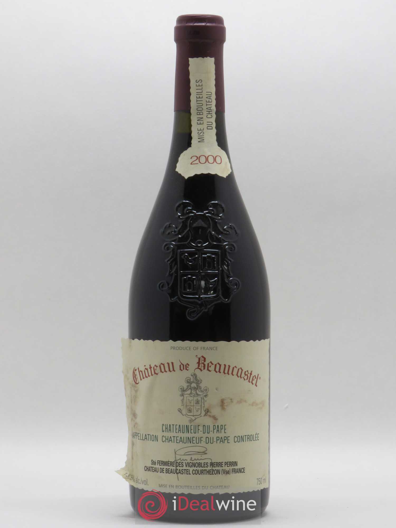 Châteauneuf-du-Pape Château de Beaucastel Famille Perrin 2000 - Lot de 1 bouteille - 0