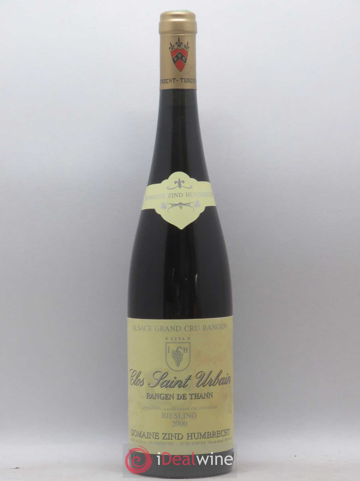 Alsace Riesling Grand Cru Rangen de Thann Clos Saint Urbain Zind-Humbrecht (Domaine) 2000 - Lot de 1 bouteille - 0