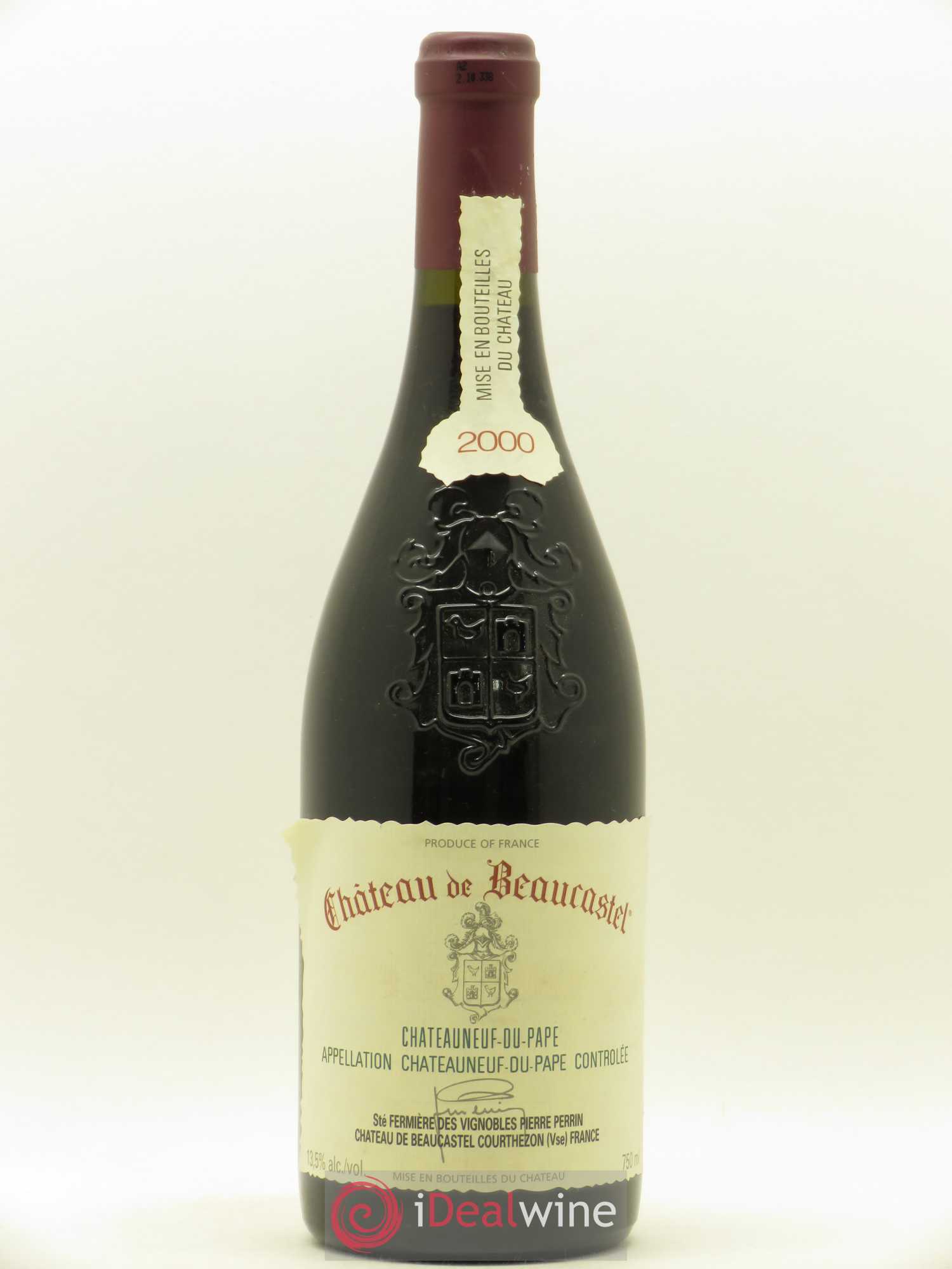 Châteauneuf-du-Pape Château de Beaucastel Famille Perrin 2000 - Lot de 1 bouteille - 0
