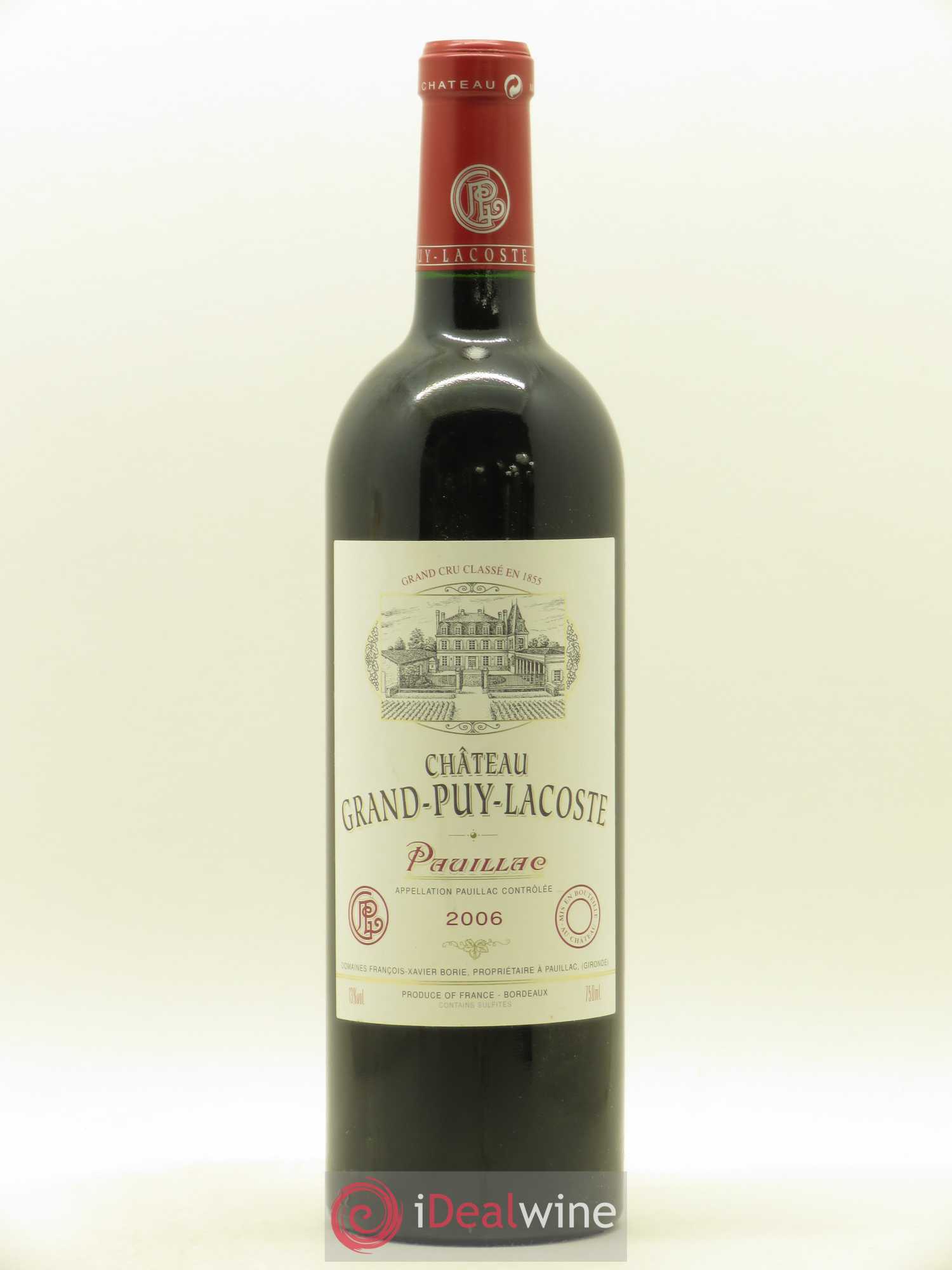 Château Grand Puy Lacoste 5ème Grand Cru Classé 2006 - Lot de 1 bouteille - 0