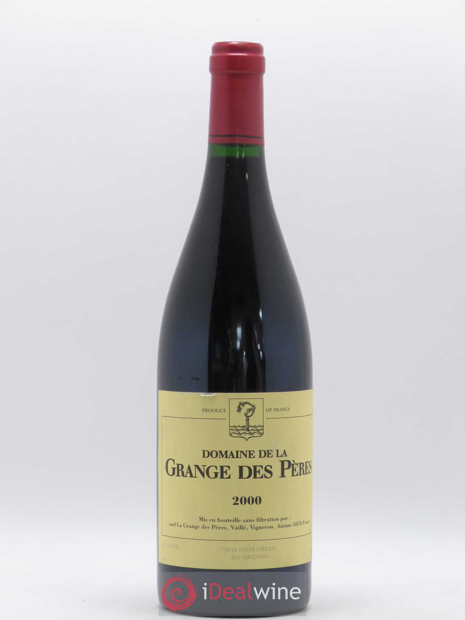 Pays d'Hérault Grange des Pères Laurent Vaillé 2000 - Lot de 1 bouteille - 0