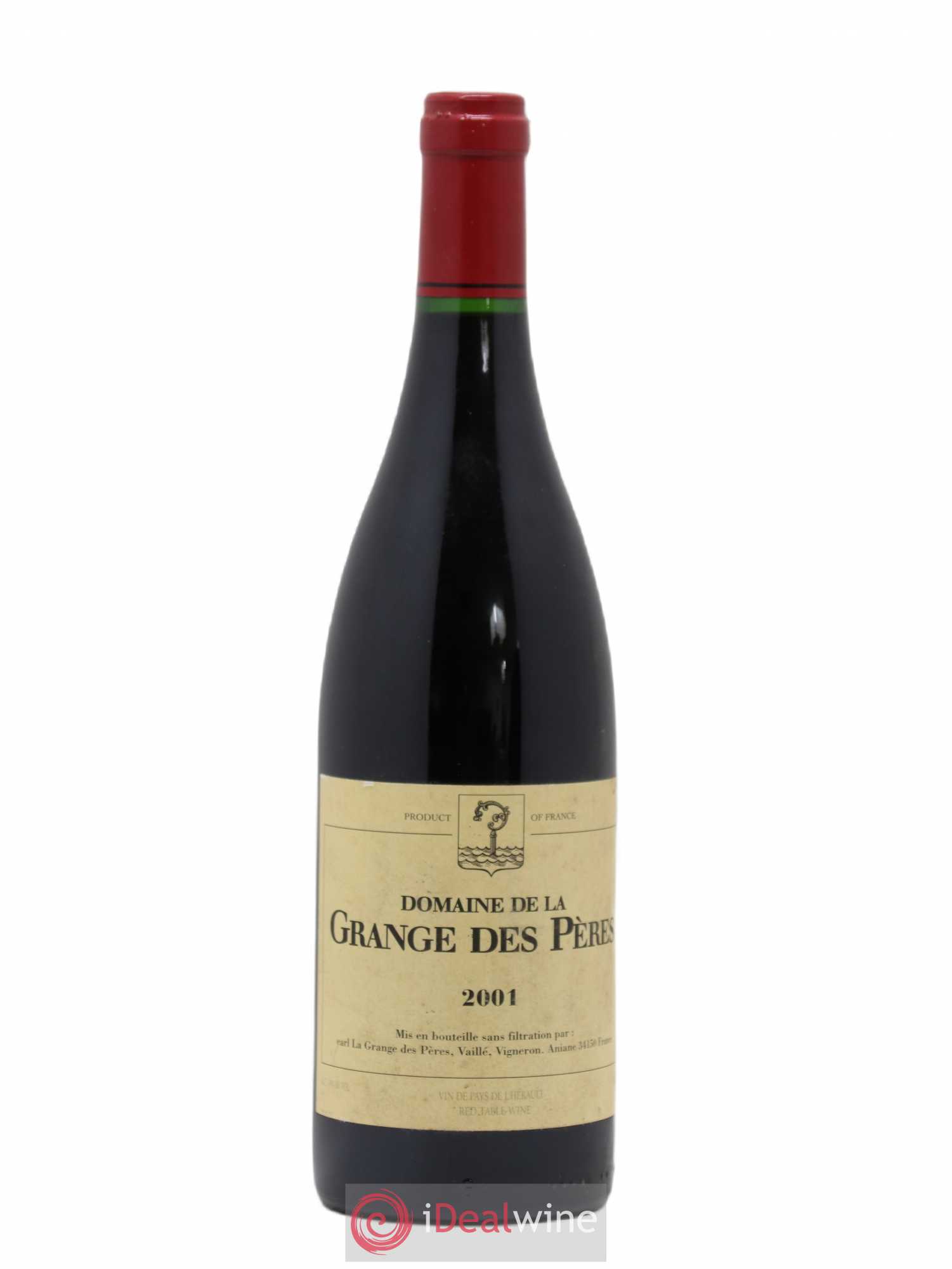 Pays d'Hérault Grange des Pères Laurent Vaillé 2001 - Lot de 1 bouteille - 0