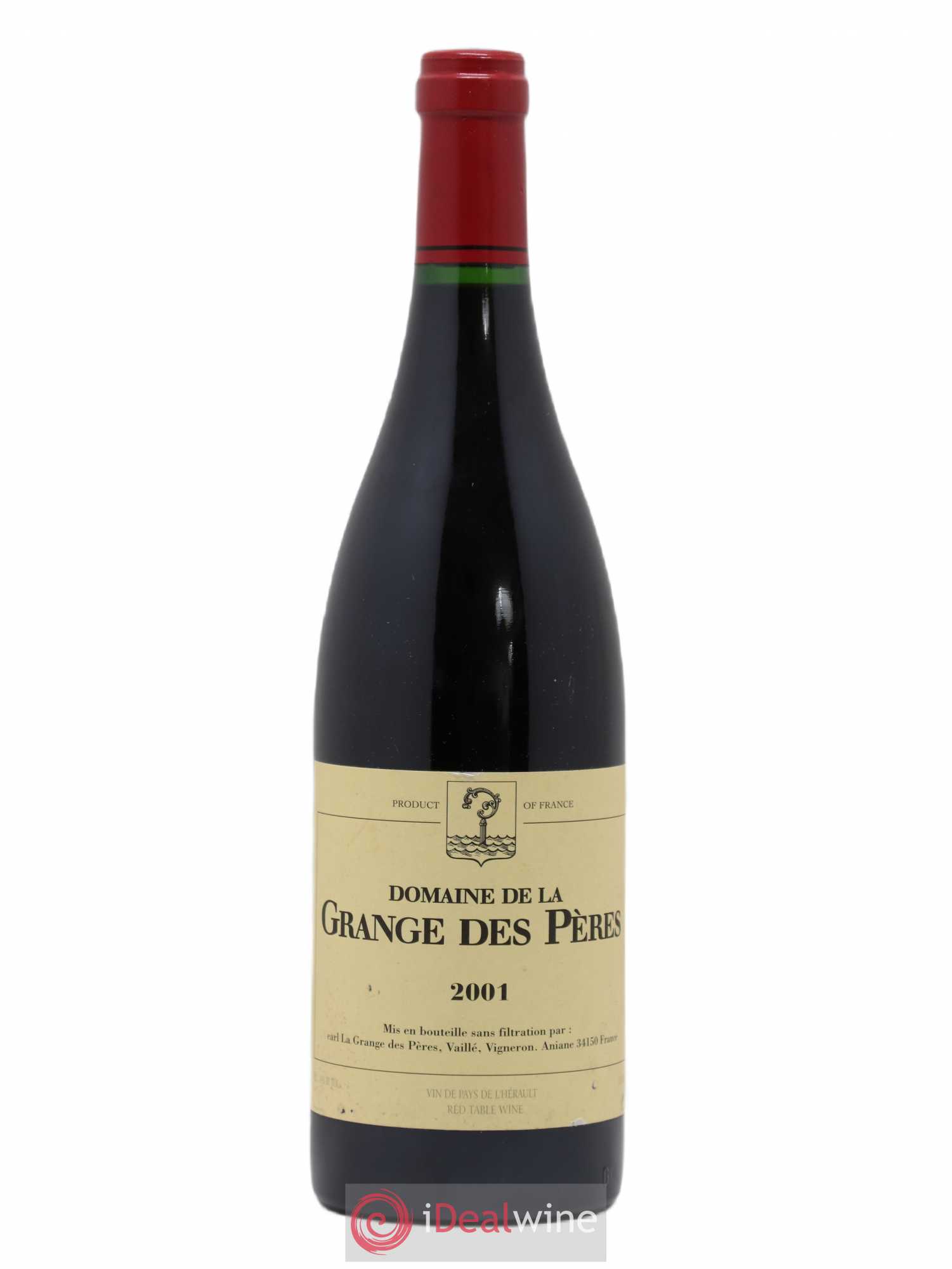 Pays d'Hérault Grange des Pères Laurent Vaillé 2001 - Lot de 1 bouteille - 0