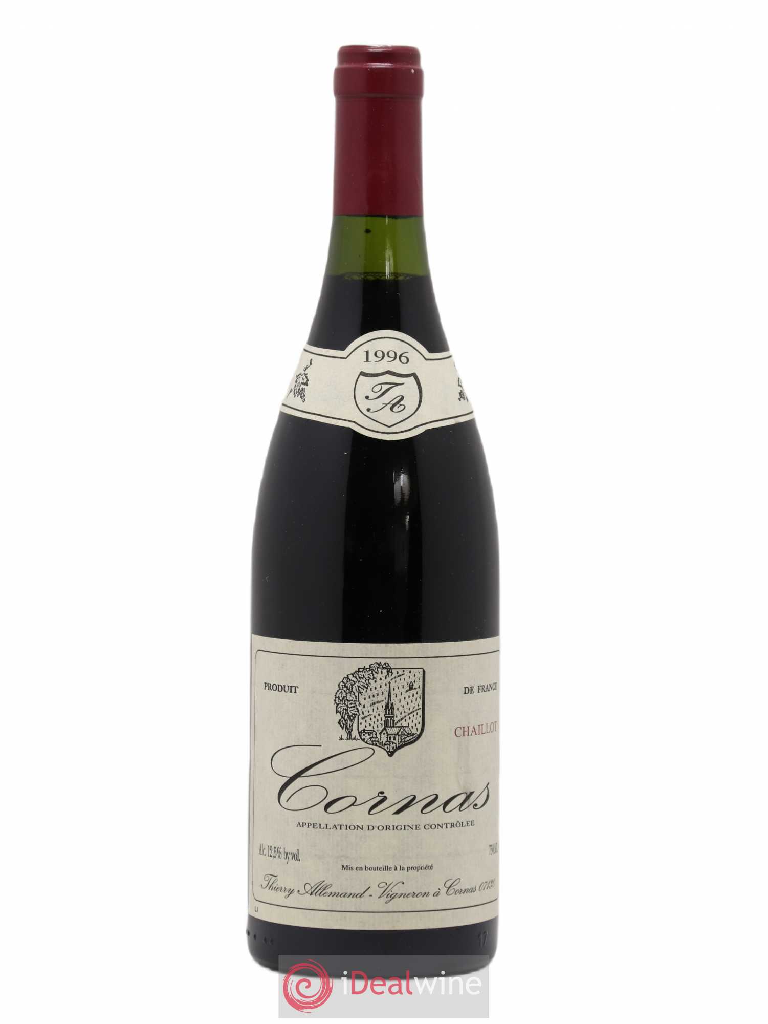 Cornas Chaillot Thierry Allemand 1996 - Lot de 1 bouteille - 0