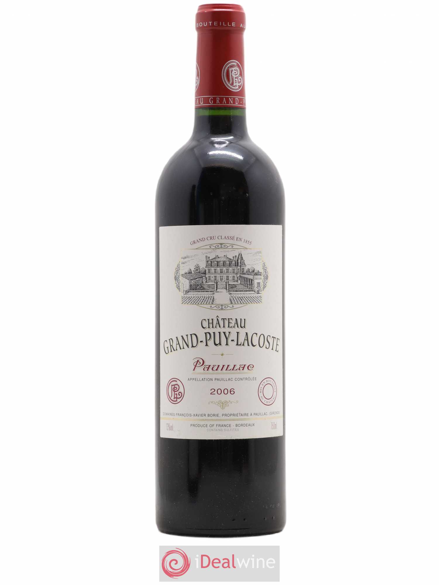Château Grand Puy Lacoste 5ème Grand Cru Classé 2006 - Lot de 1 bouteille - 0