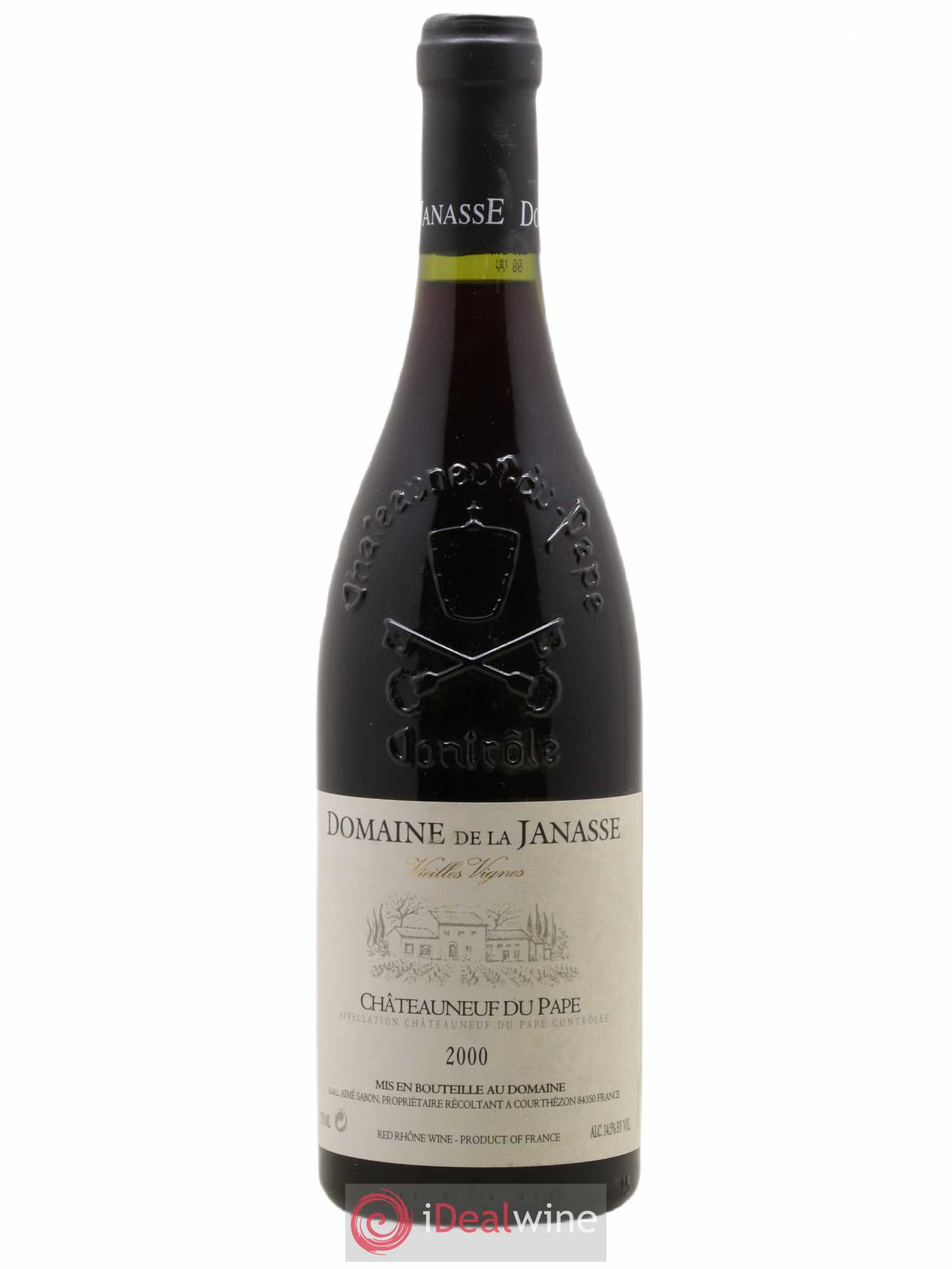 Châteauneuf-du-Pape Cuvée Vieilles Vignes La Janasse (Domaine de) 2000 - Lot de 1 bouteille - 0