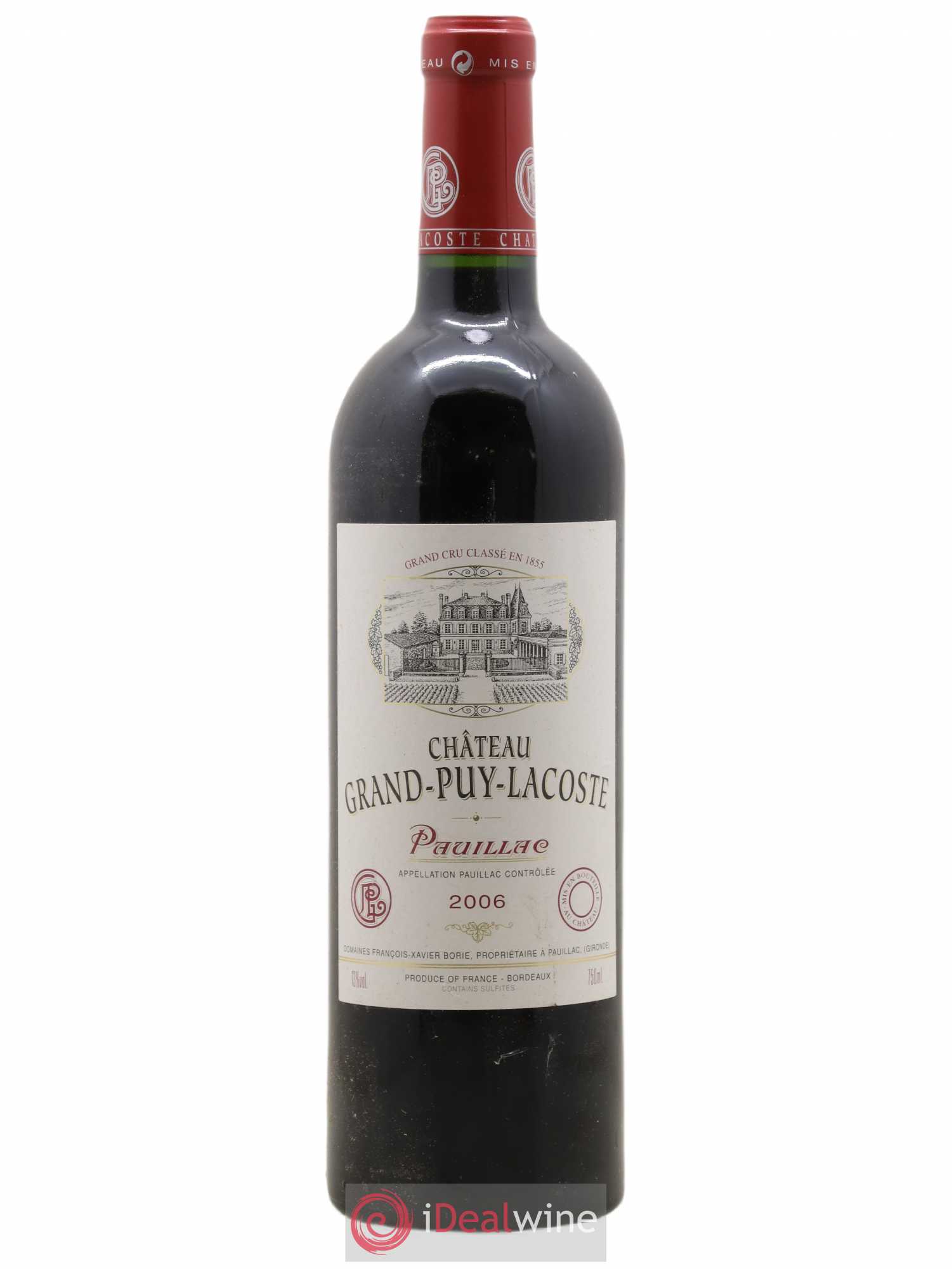 Château Grand Puy Lacoste 5ème Grand Cru Classé 2006 - Lot de 1 bouteille - 0