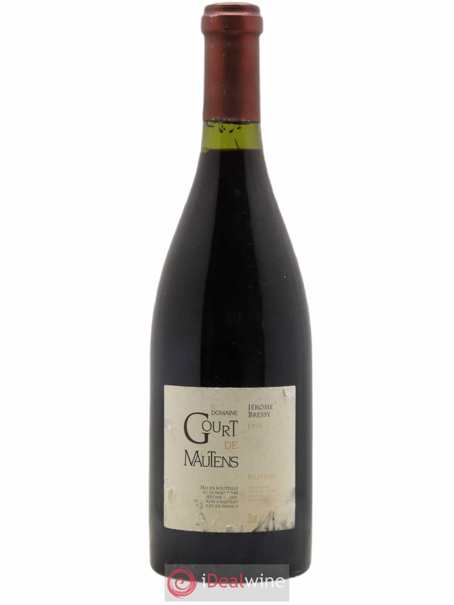 Rasteau Domaine Gourt de Mautens - Jérôme Bressy 1999 - Lot de 1 bouteille - 0