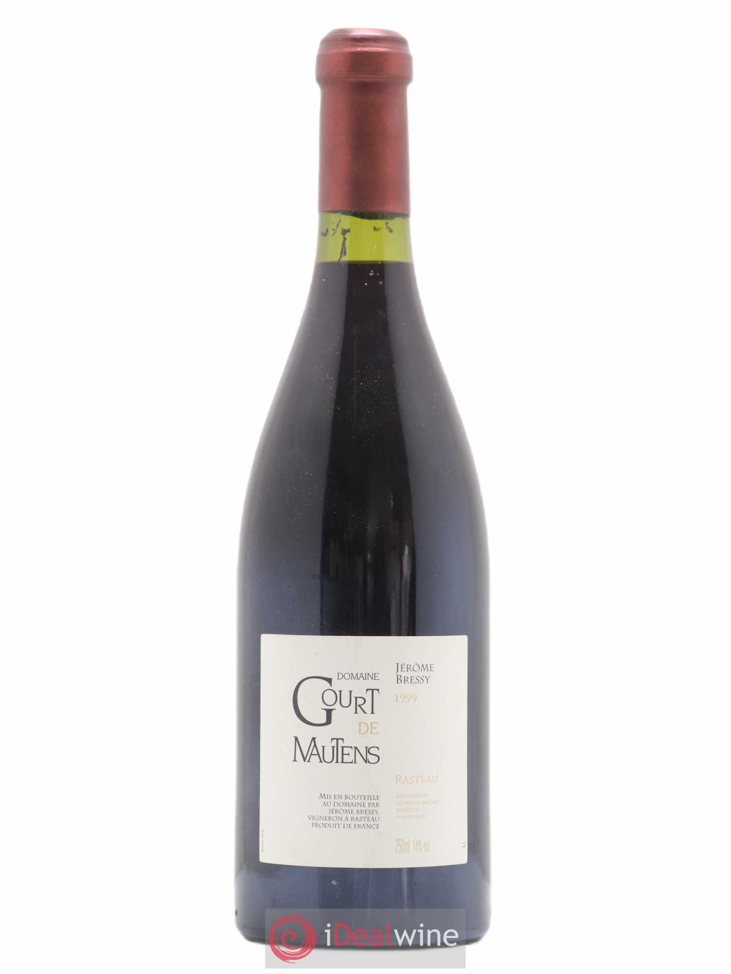 Rasteau Domaine Gourt de Mautens - Jérôme Bressy 1999 - Lot de 1 bouteille - 0