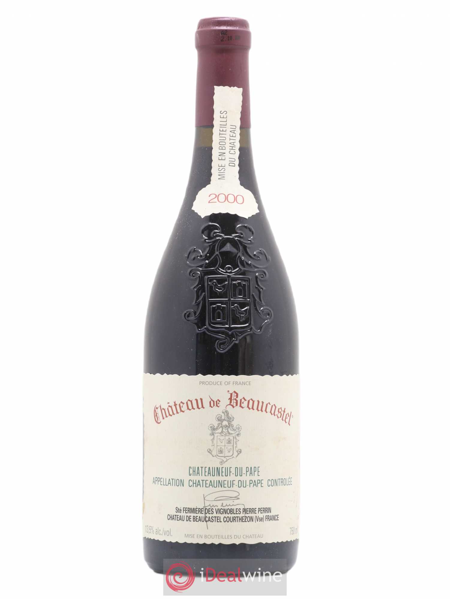 Châteauneuf-du-Pape Château de Beaucastel Famille Perrin 2000 - Lot de 1 bouteille - 0