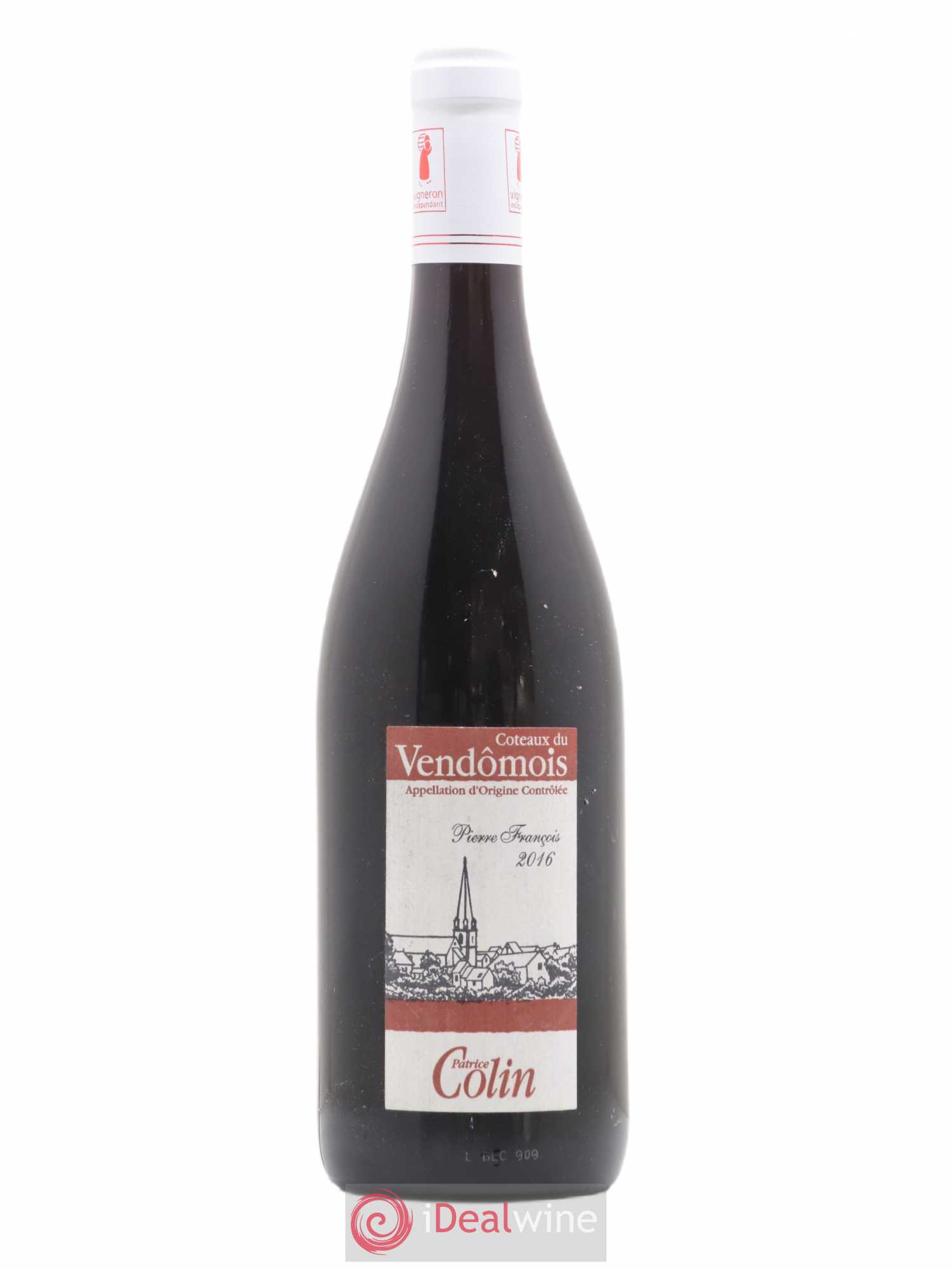 Vin de France Côteaux du Vendômois Pierre François Domaine Patrice Colin (sans prix de réserve) 2016 - Posten von 1 Flasche - 0