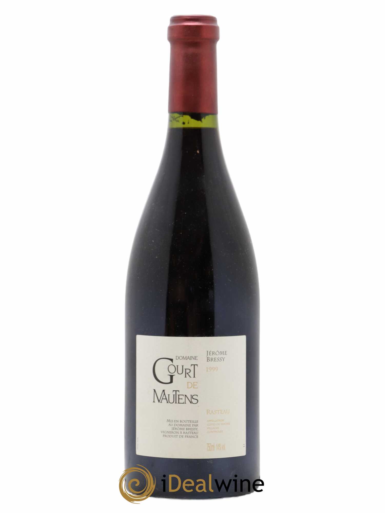 Rasteau Domaine Gourt de Mautens - Jérôme Bressy 1999 - Lot de 1 bouteille - 0