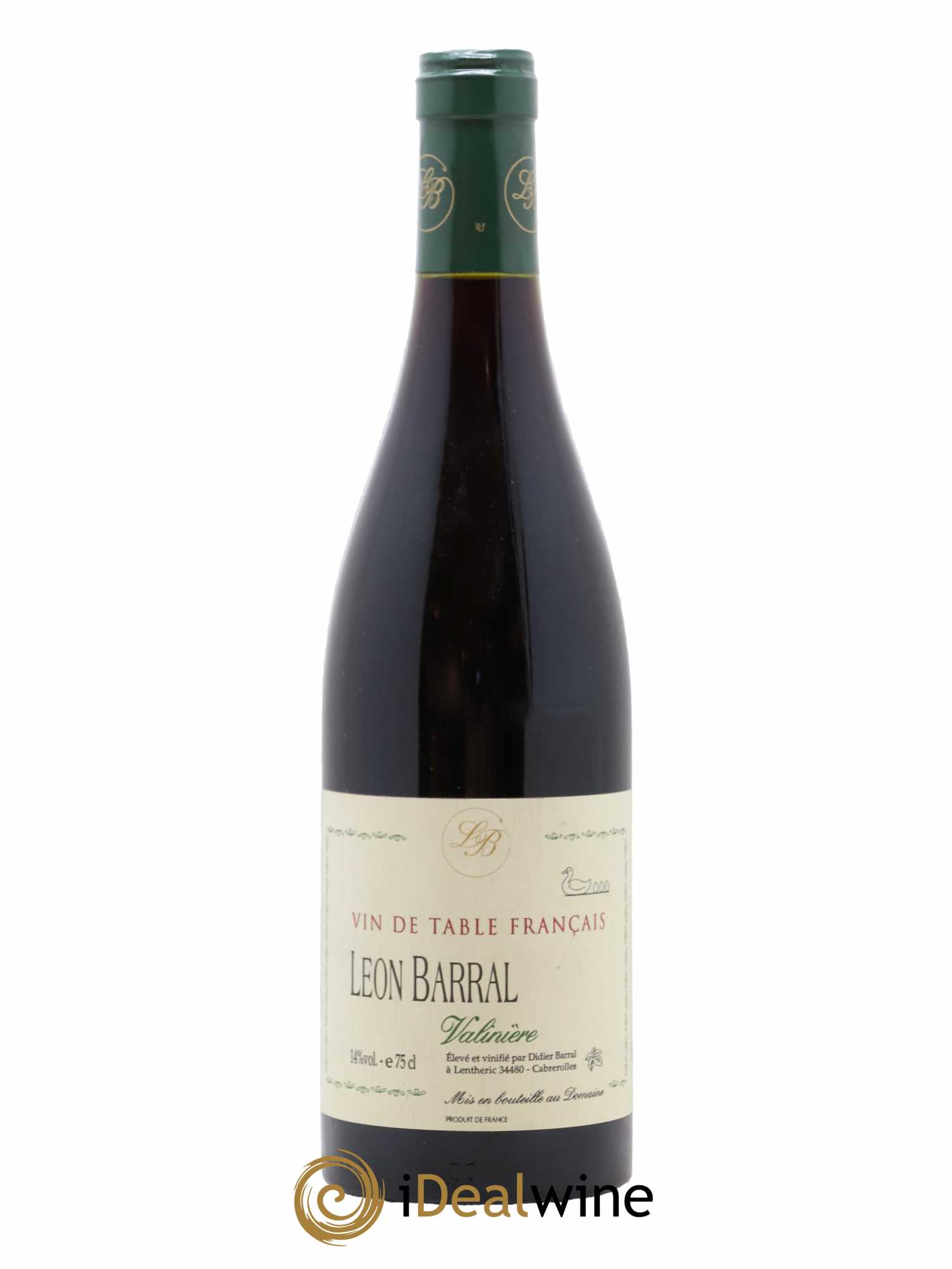 Vin de France Valinière Domaine Léon Barral 2000 - Lot de 1 bouteille - 0