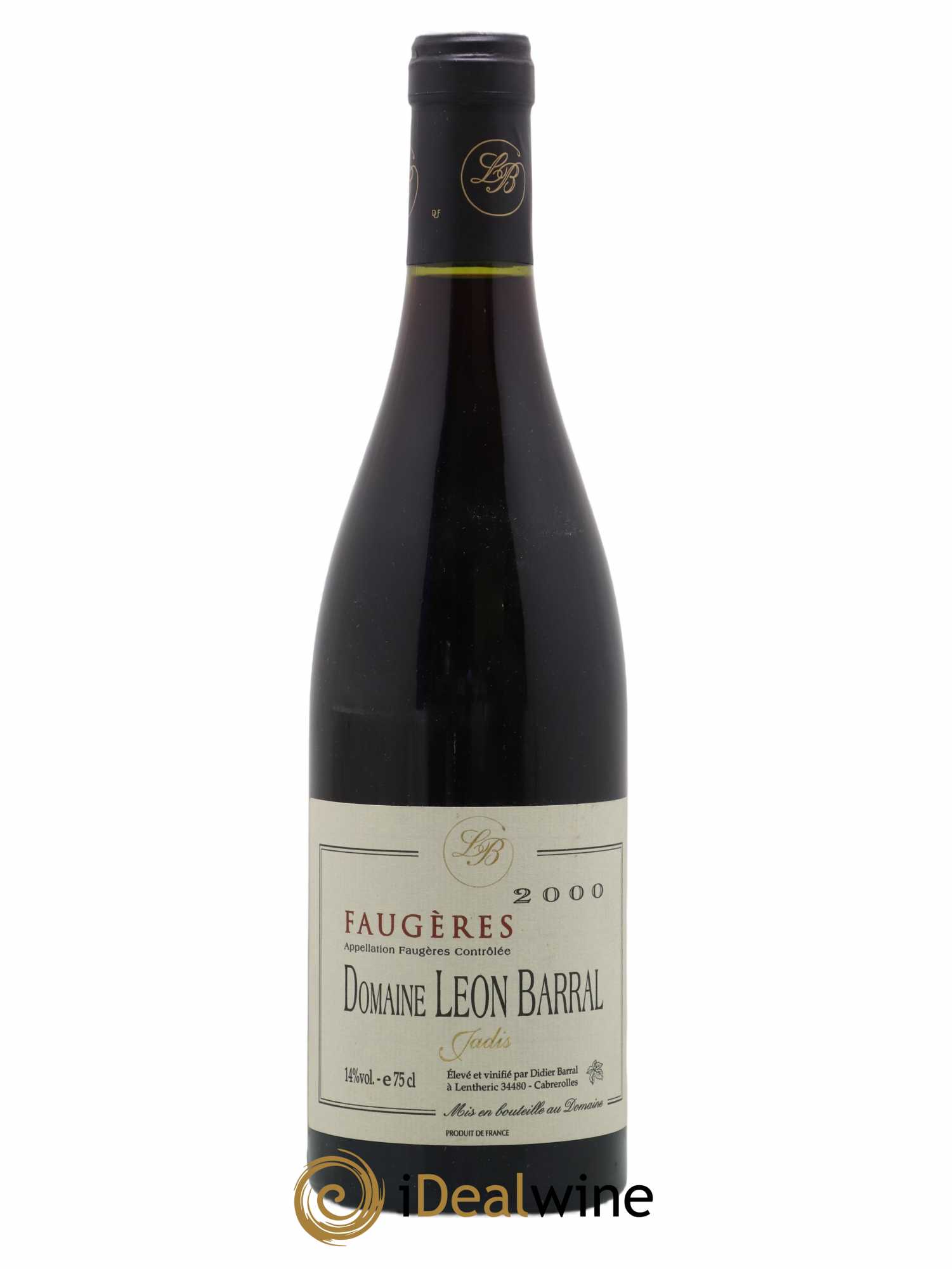 Faugères Jadis Domaine Léon Barral 2000 - Lot de 1 bouteille - 0
