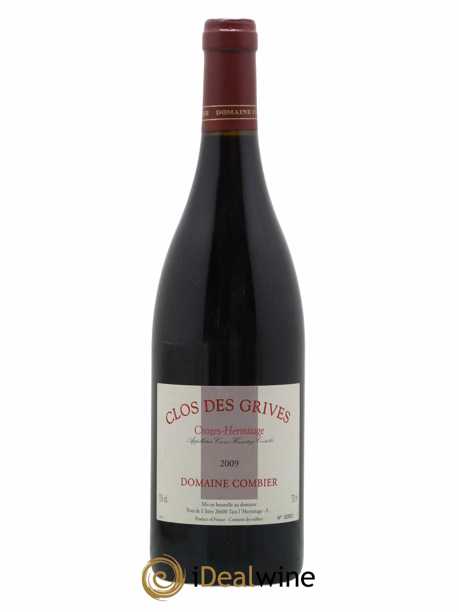 Crozes-Hermitage Clos des Grives Combier 2009 - Lot de 1 bouteille - 0