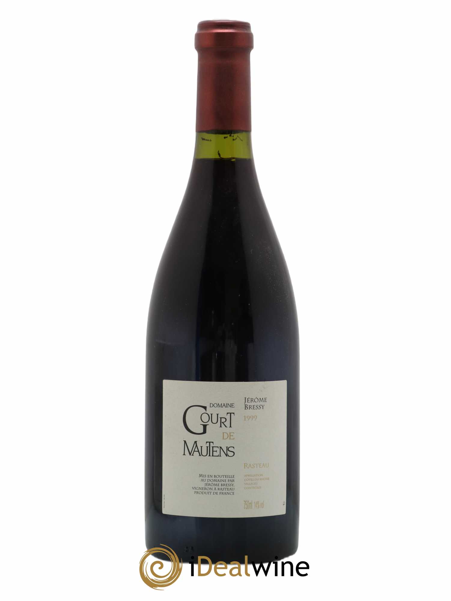 Rasteau Domaine Gourt de Mautens - Jérôme Bressy 1999 - Lot de 1 bouteille - 0