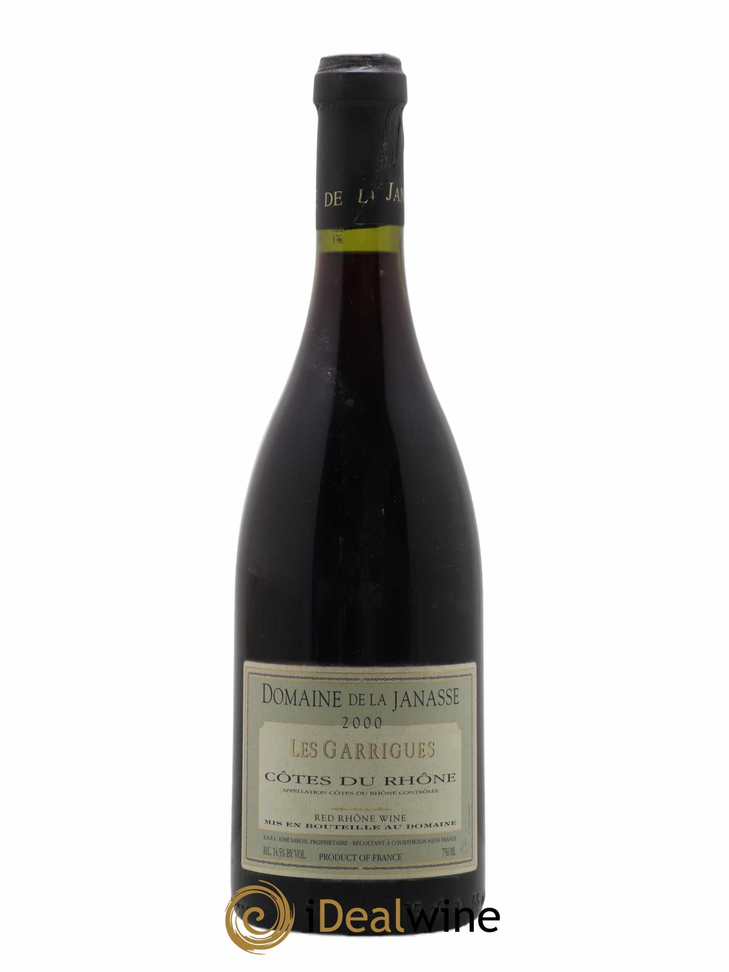 Côtes-du-Rhône La Janasse (Domaine de) Les Garrigues Aimé Sabon 2000 - Lot de 1 bouteille - 0