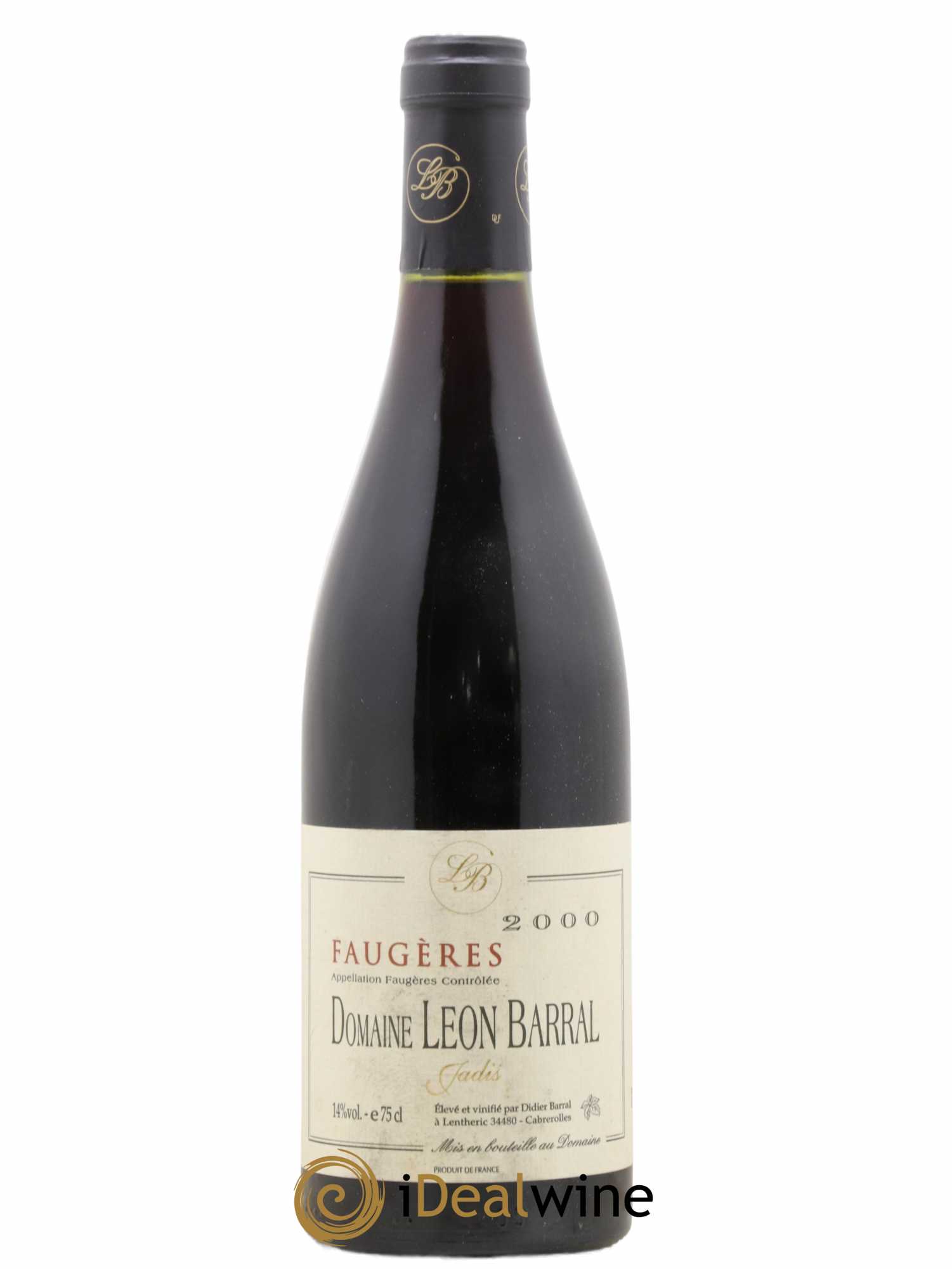 Faugères Jadis Domaine Léon Barral 2000 - Lot de 1 bouteille - 0
