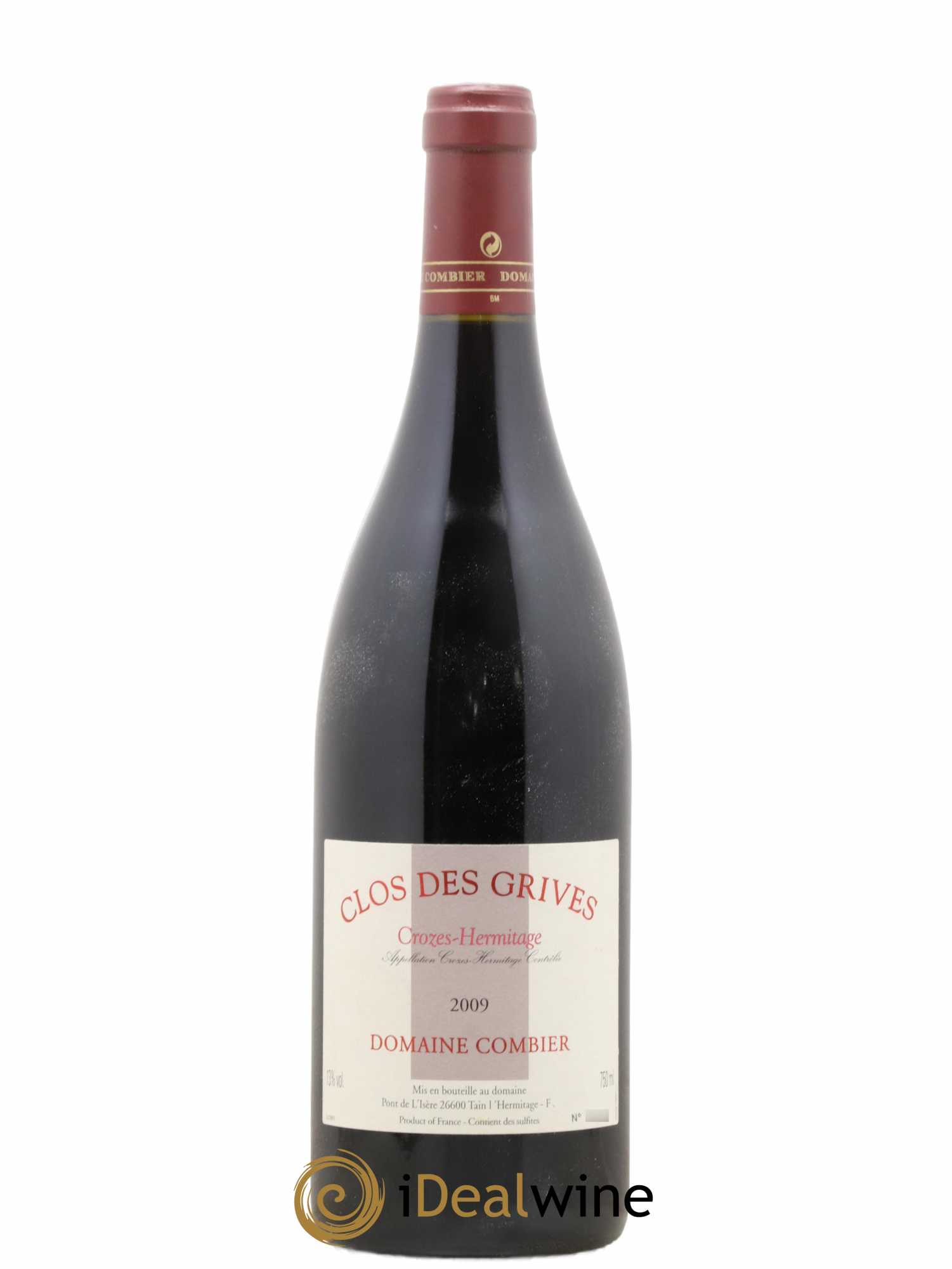 Crozes-Hermitage Clos des Grives Combier 2009 - Lot de 1 bouteille - 0