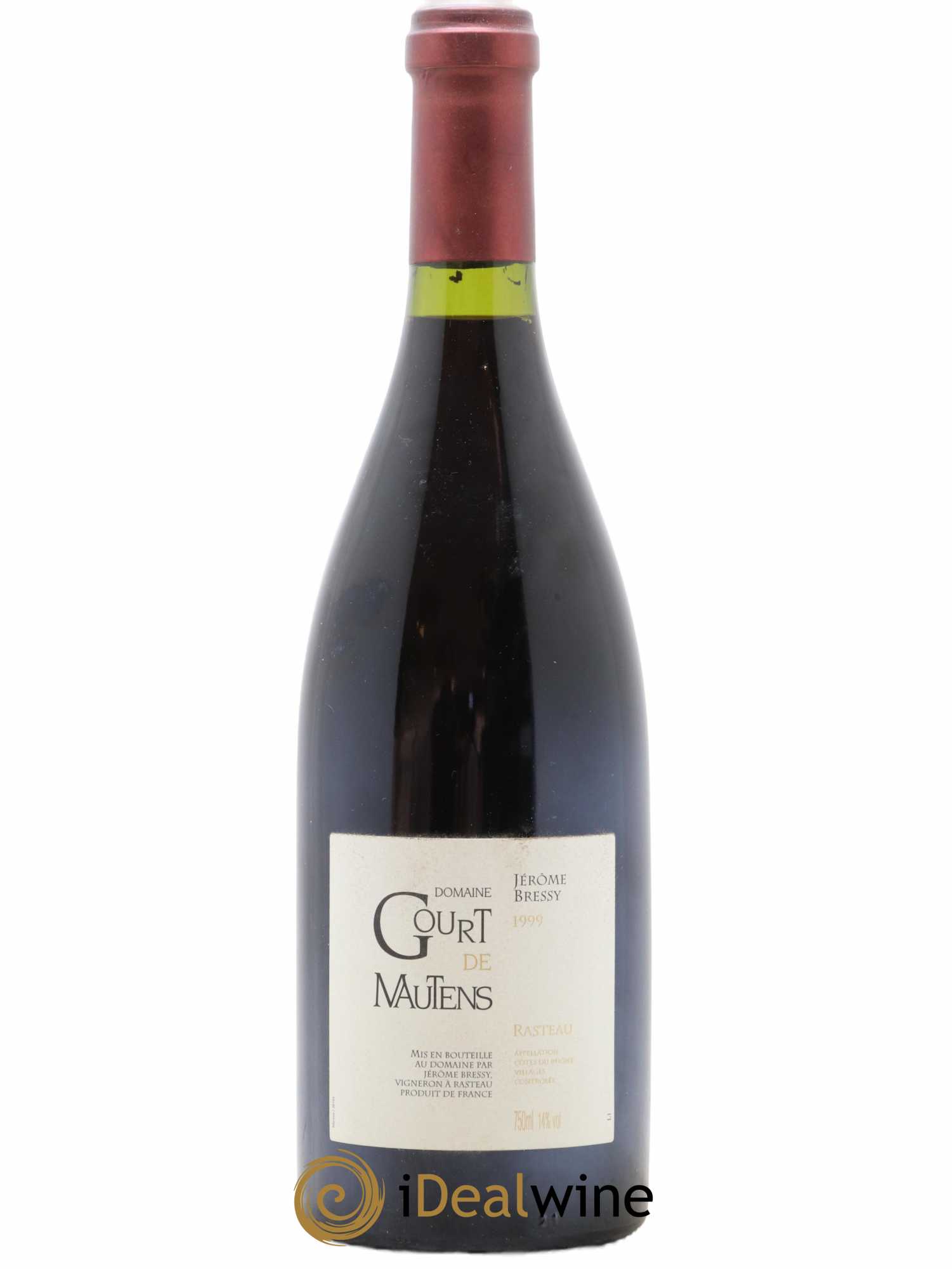 Rasteau Domaine Gourt de Mautens - Jérôme Bressy 1999 - Lot de 1 bouteille - 0