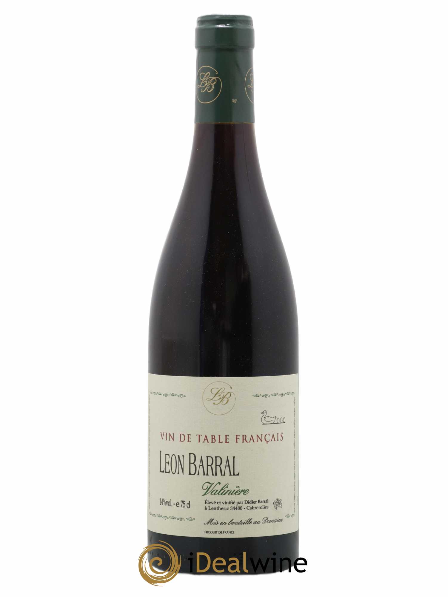 Vin de France Valinière Domaine Léon Barral 2000 - Lot de 1 bouteille - 0