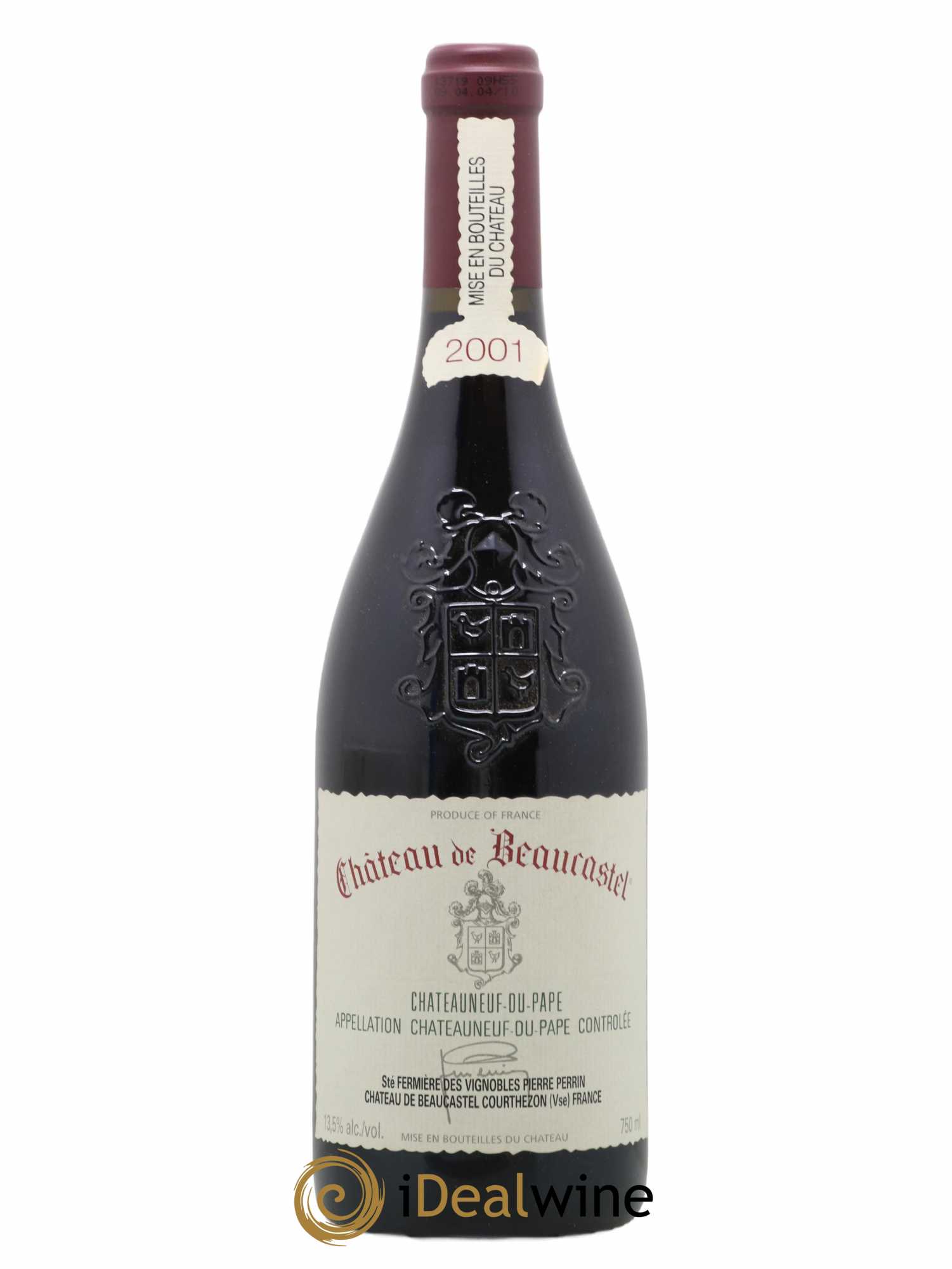 Châteauneuf-du-Pape Château de Beaucastel Famille Perrin 2001 - Lot de 1 bouteille - 0