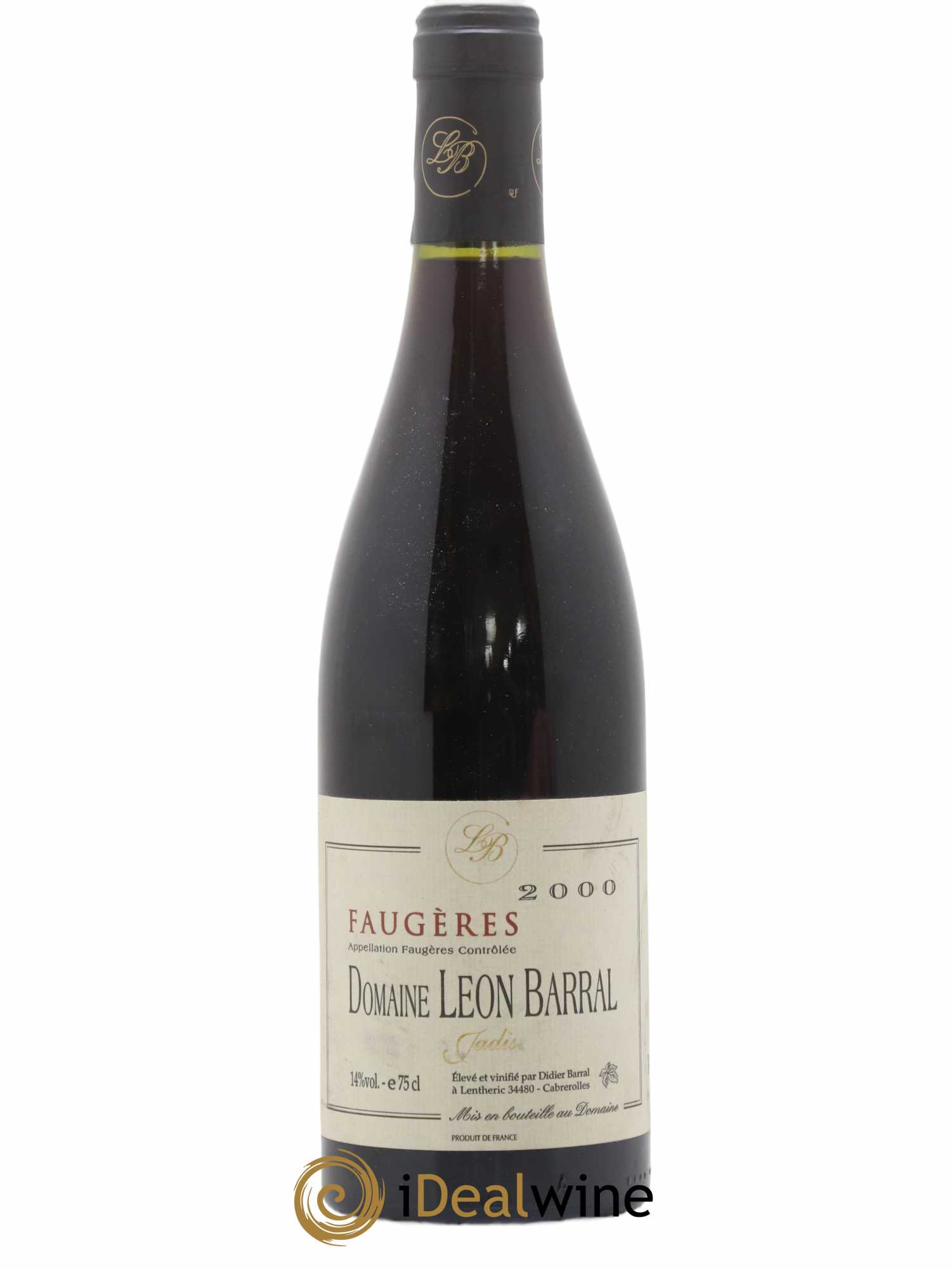 Faugères Jadis Domaine Léon Barral 2000 - Lot de 1 bouteille - 0