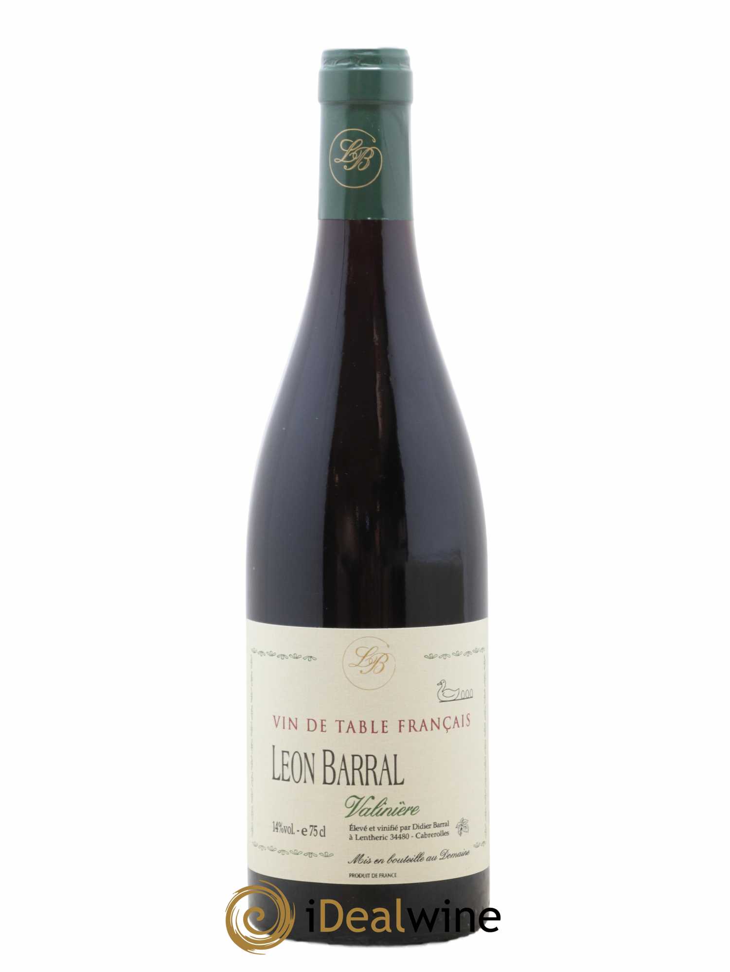 Vin de France Valinière Domaine Léon Barral 2000 - Lot de 1 bouteille - 0