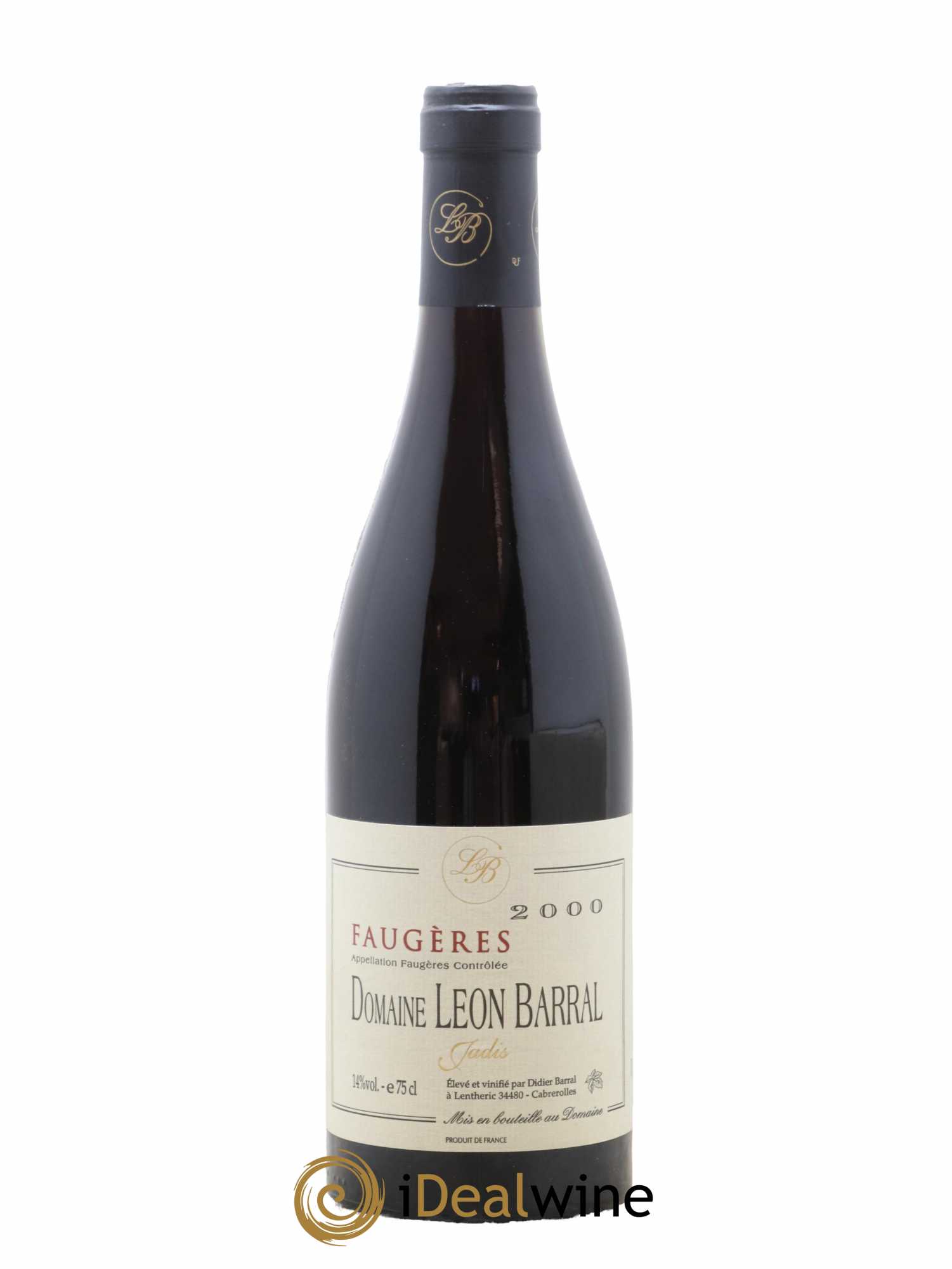Faugères Jadis Domaine Léon Barral 2000 - Lot de 1 bouteille - 0
