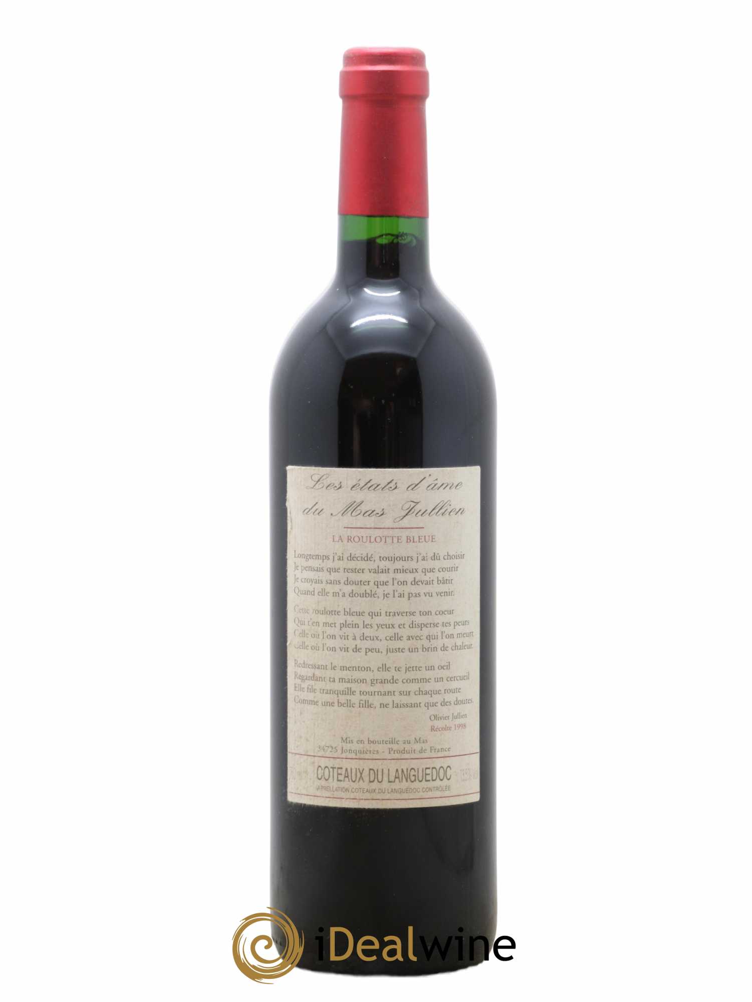 Coteaux du Languedoc Les Etats D'Âme Mas Jullien La Roulotte Bleue 1998 - Lot de 1 bouteille - 0