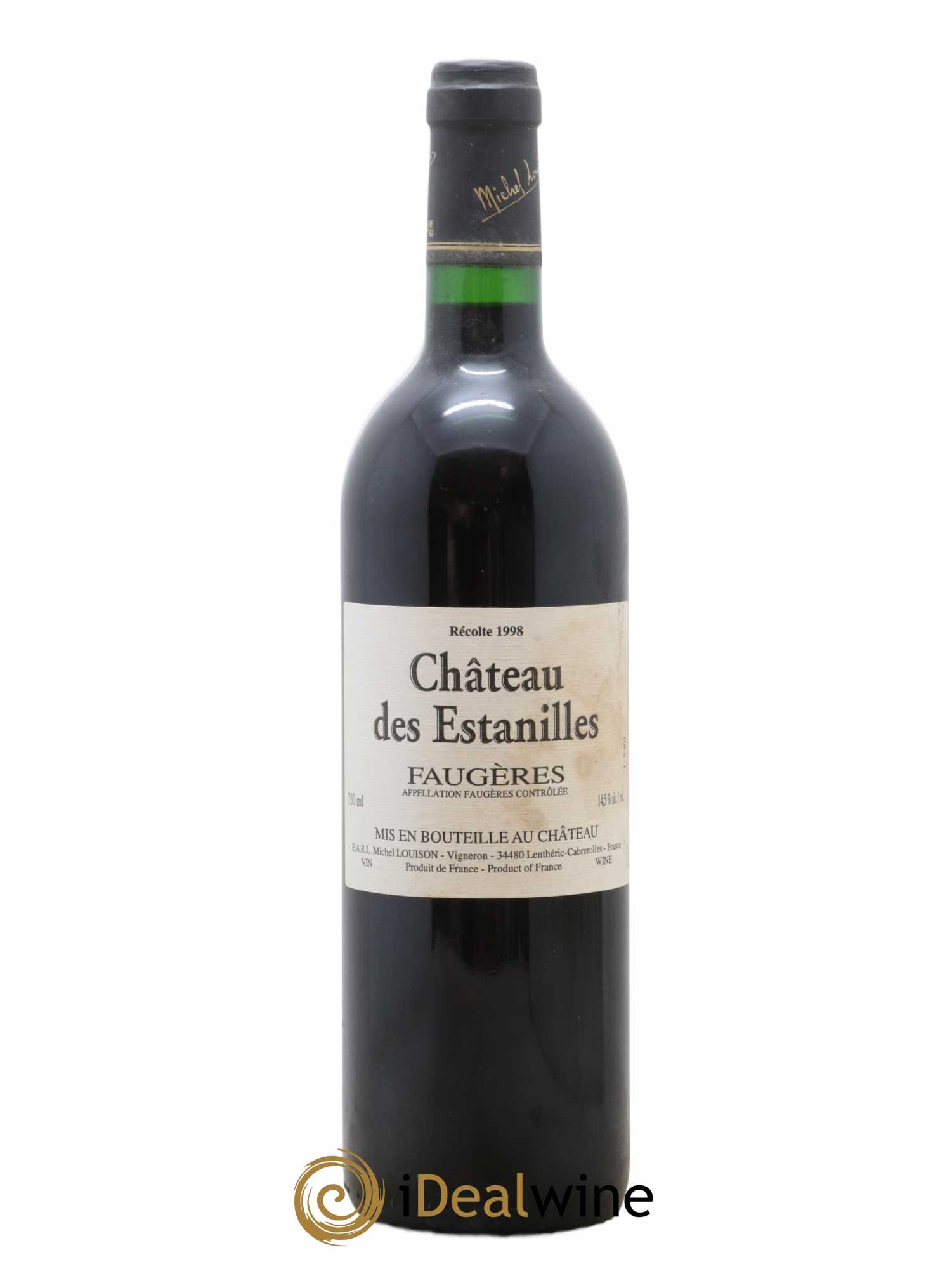 Faugères Château Des Estanilles 1998 - Lot de 1 bouteille - 0
