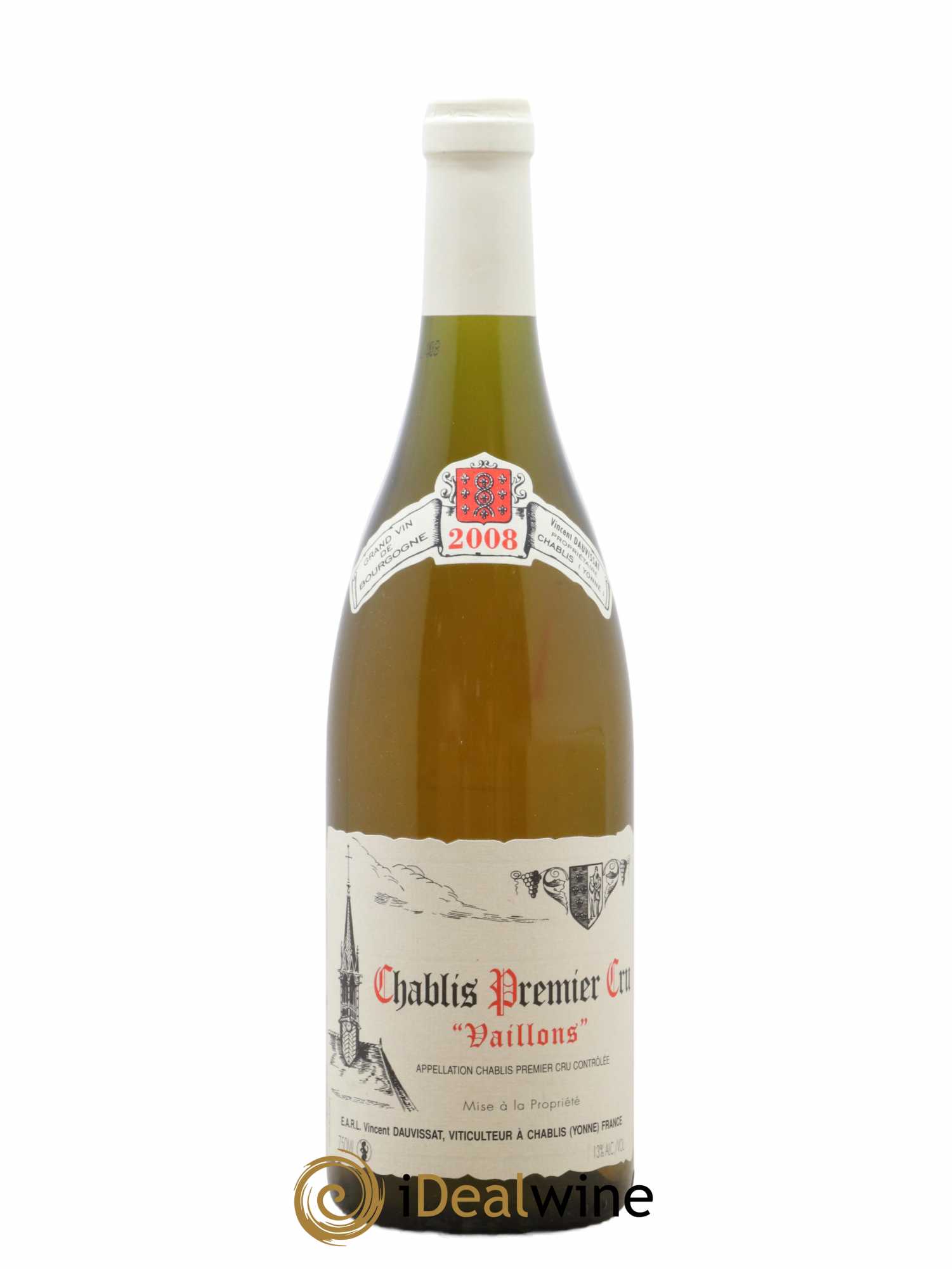 Chablis 1er Cru Vaillons Vincent Dauvissat (Domaine) 2008 - Lot de 1 bouteille - 0