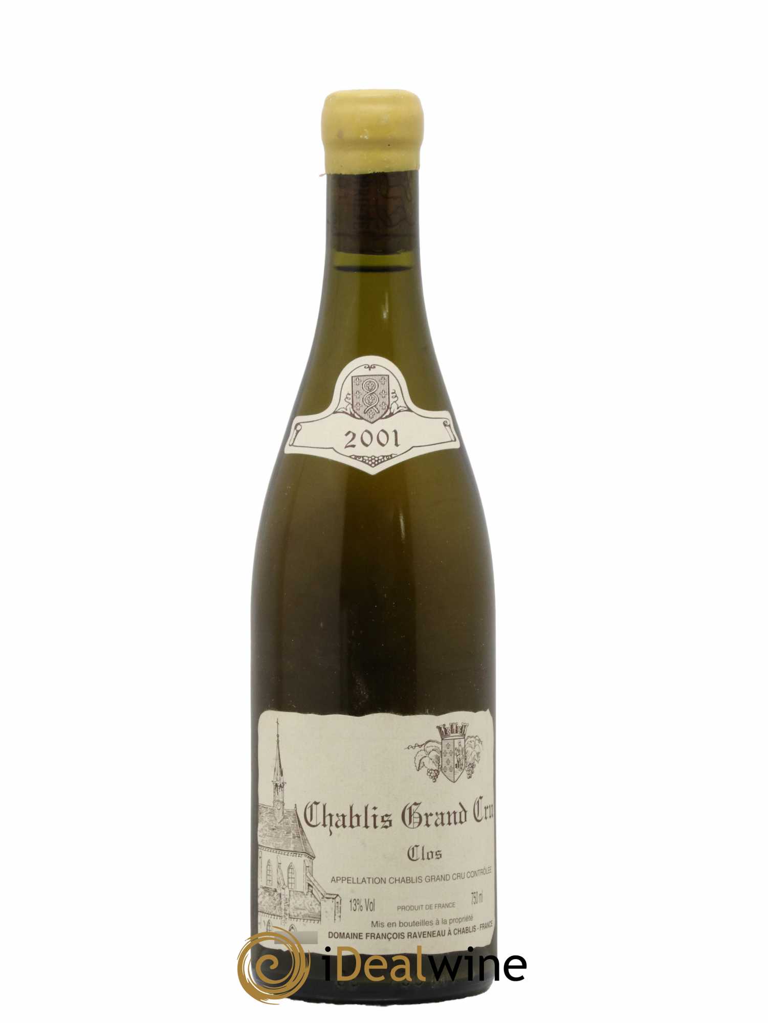 Chablis Grand Cru Clos Raveneau (Domaine) 2001 - Lot de 1 bouteille - 0