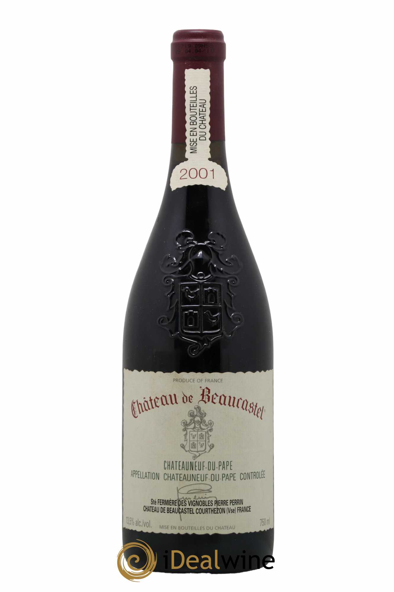 Châteauneuf-du-Pape Château de Beaucastel Famille Perrin 2001 - Lot of 1 bottle - 0