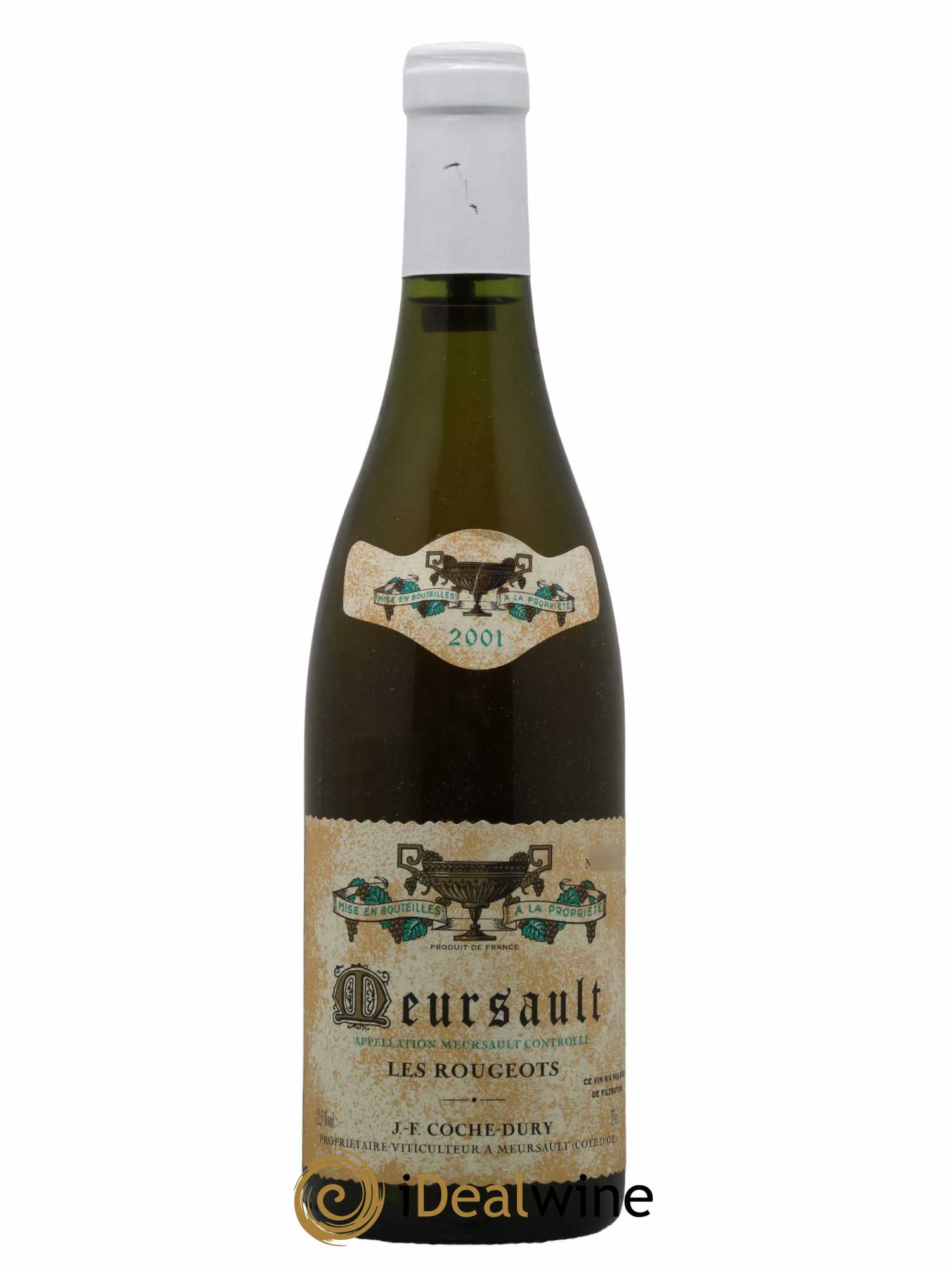 Meursault Les Rougeots Coche Dury (Domaine) 2001 - Lot de 1 bouteille - 0