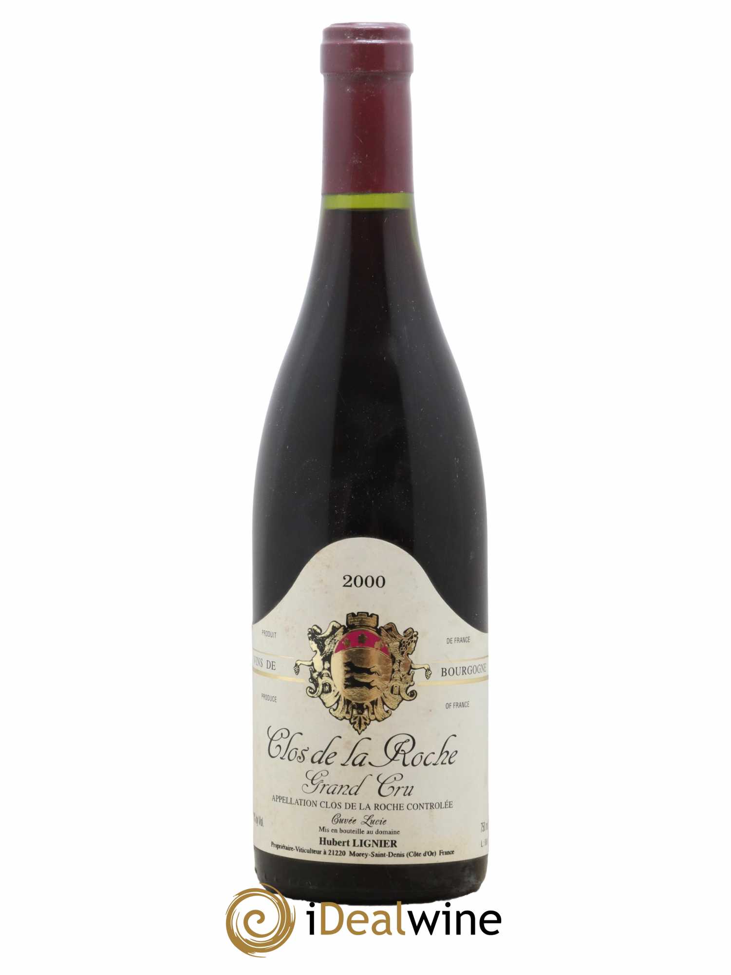 Clos de la Roche Grand Cru Hubert Lignier (Domaine) Cuvée Lucie 2000 - Lot de 1 bouteille - 0