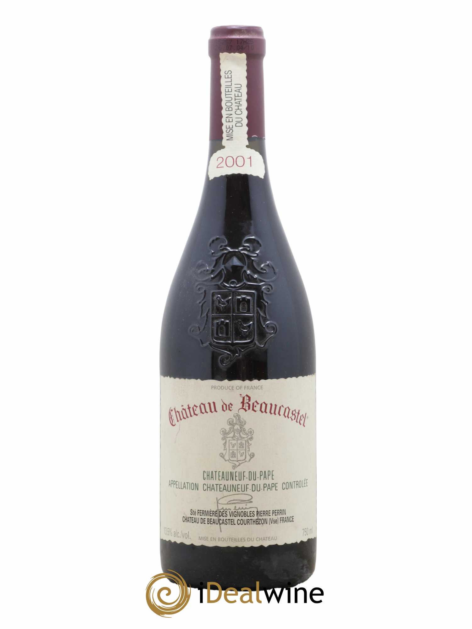 Châteauneuf-du-Pape Château de Beaucastel Famille Perrin 2001 - Lot de 1 bouteille - 0