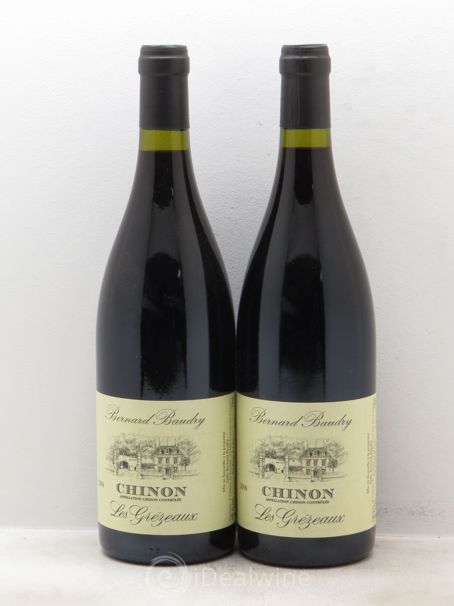 Chinon Bernard Baudry "Les Grézeaux" 2009 - Posten von 2 Flaschen - 0