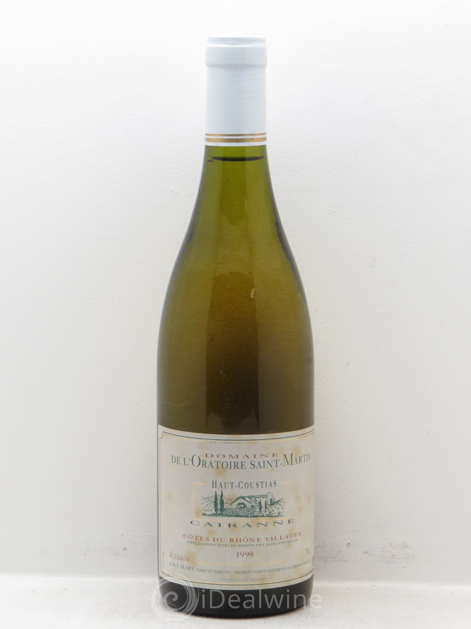 Cairanne Haut-Coustias Oratoire Saint-Martin - Frédéric et François Alary 1998 - Lot de 1 bouteille - 0