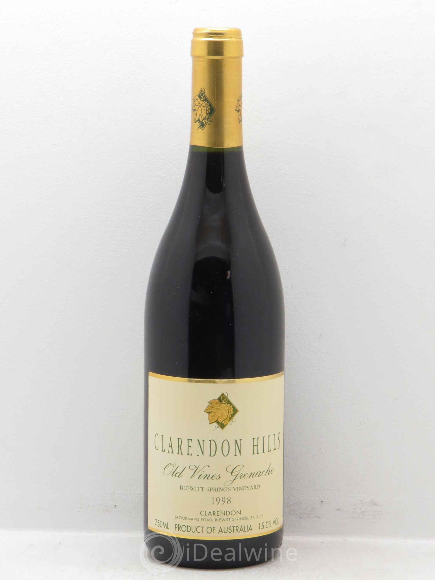 Australie Clarendon Hills "Old Vines Grenache" Blewitt Springs Wineyard 1998 - Posten von 1 Flasche - 0