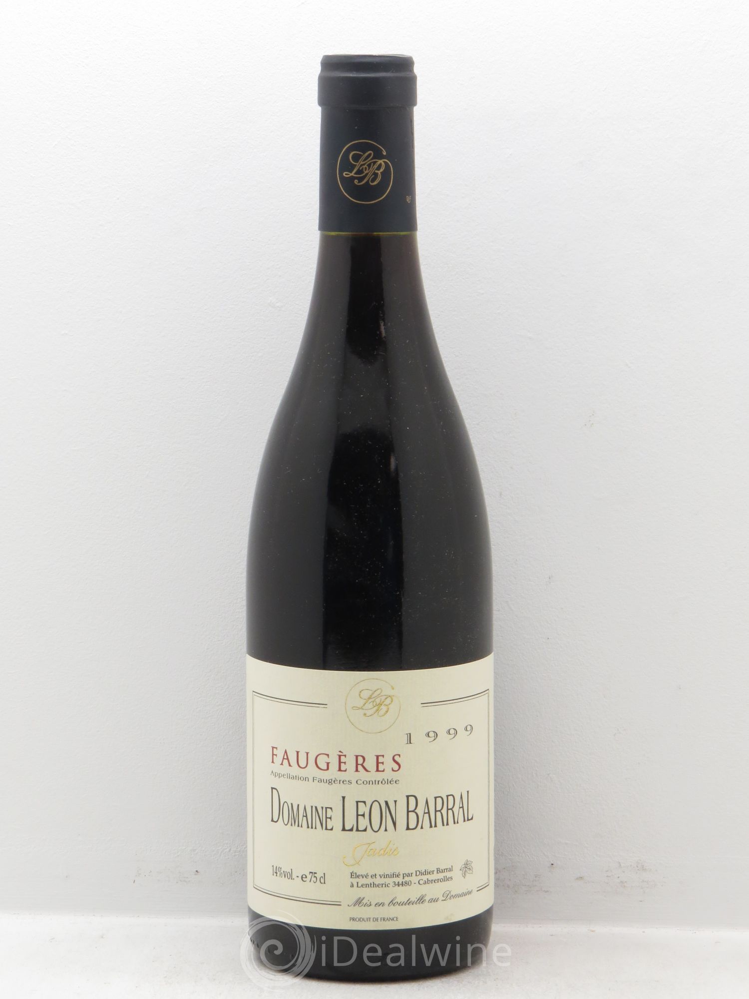 Faugères Jadis Domaine Léon Barral Didier Barral 1999 - Lot de 1 bouteille - 0