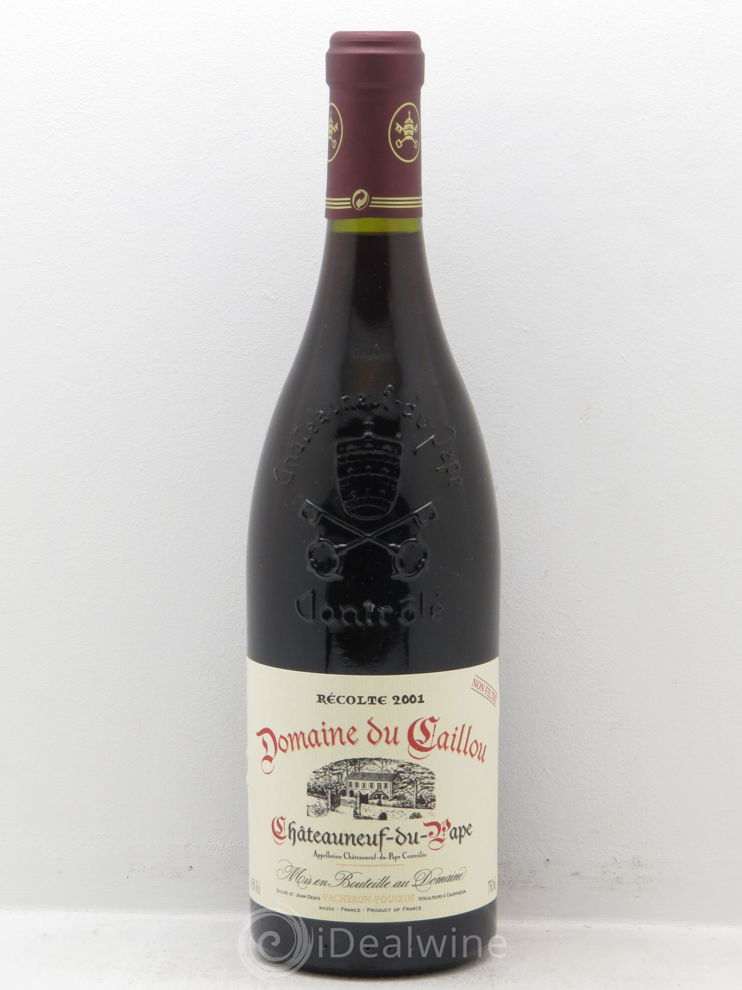 Châteauneuf-du-Pape Le Clos du Caillou "Tradition" EARL Pouizon Vacheron 2001 - Posten von 1 Flasche - 0