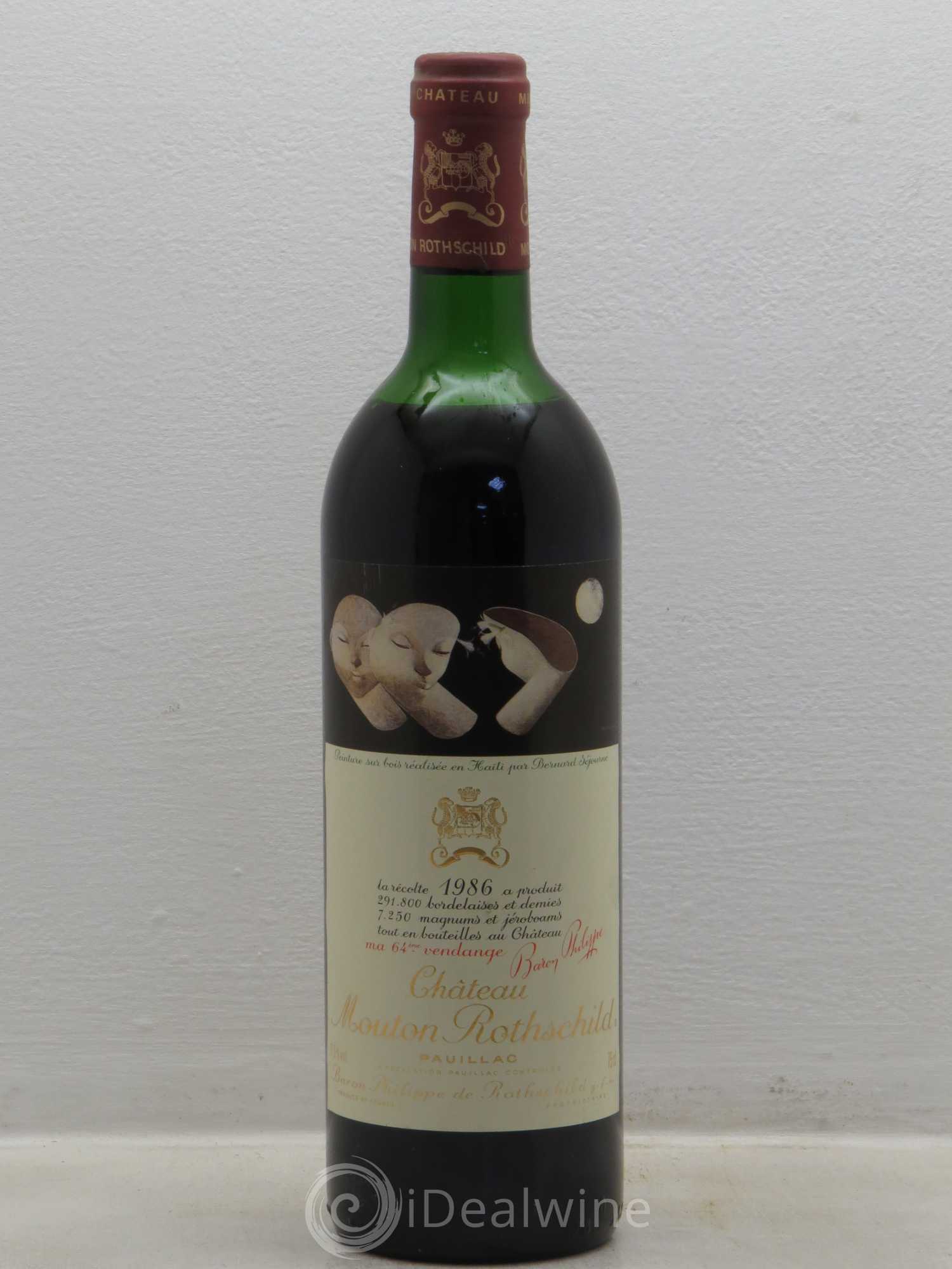 Château Mouton Rothschild 1er Grand Cru Classé 1986 - Lot de 1 bouteille - 0