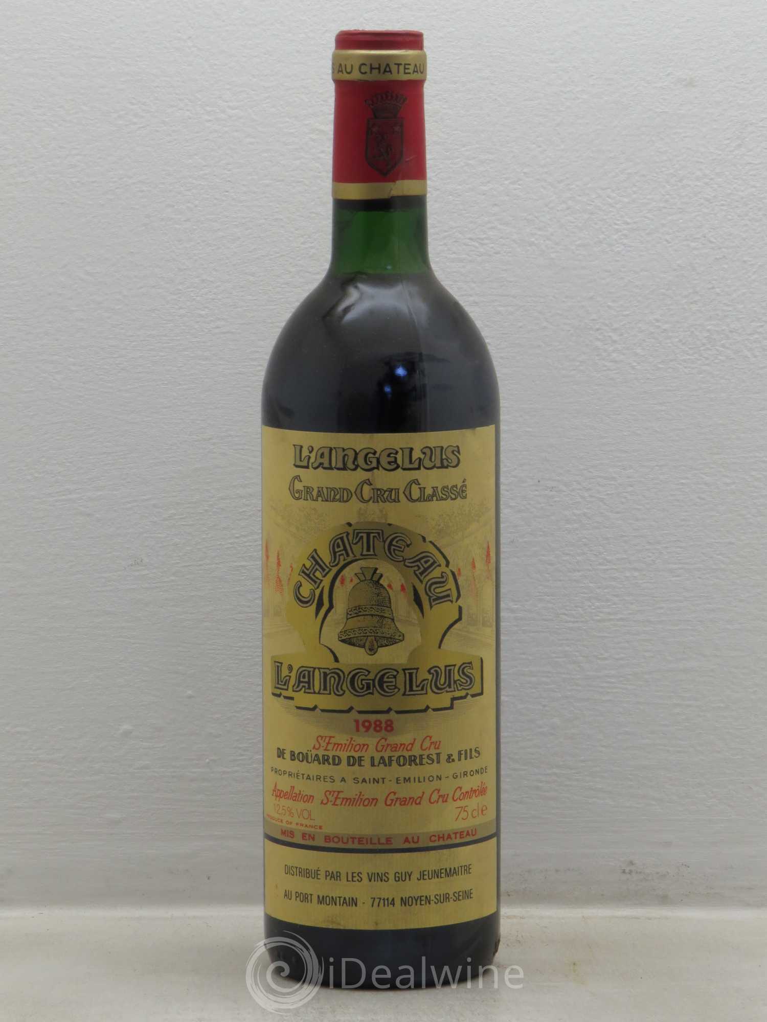 Château Angélus 1er Grand Cru Classé A 1988 - Lot de 1 bouteille - 0