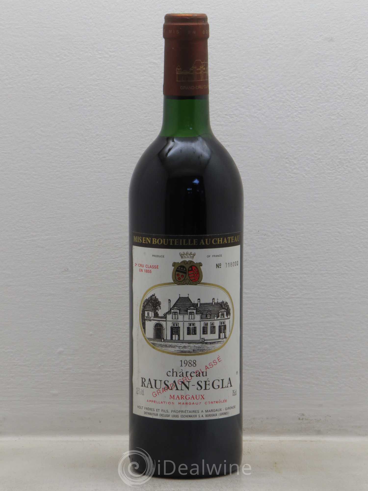 Château Rauzan Ségla Grand Cru Classé 1988 - Lot de 1 bouteille - 0